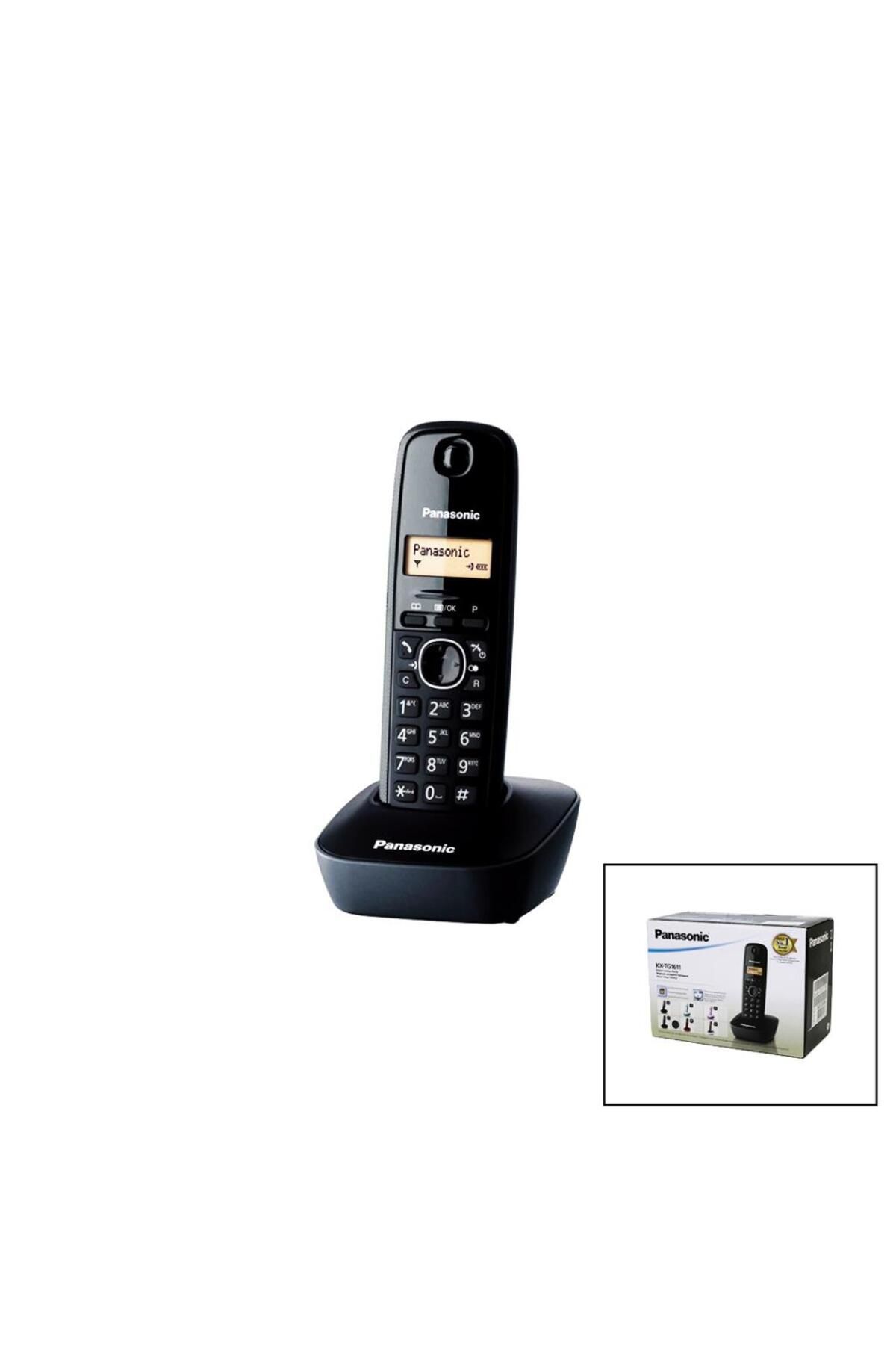 Aydoganticaret44 KX-TG1611 SİYAH - OVAL KABLOSUZ DİJİTAL TELSİZ TELEFON