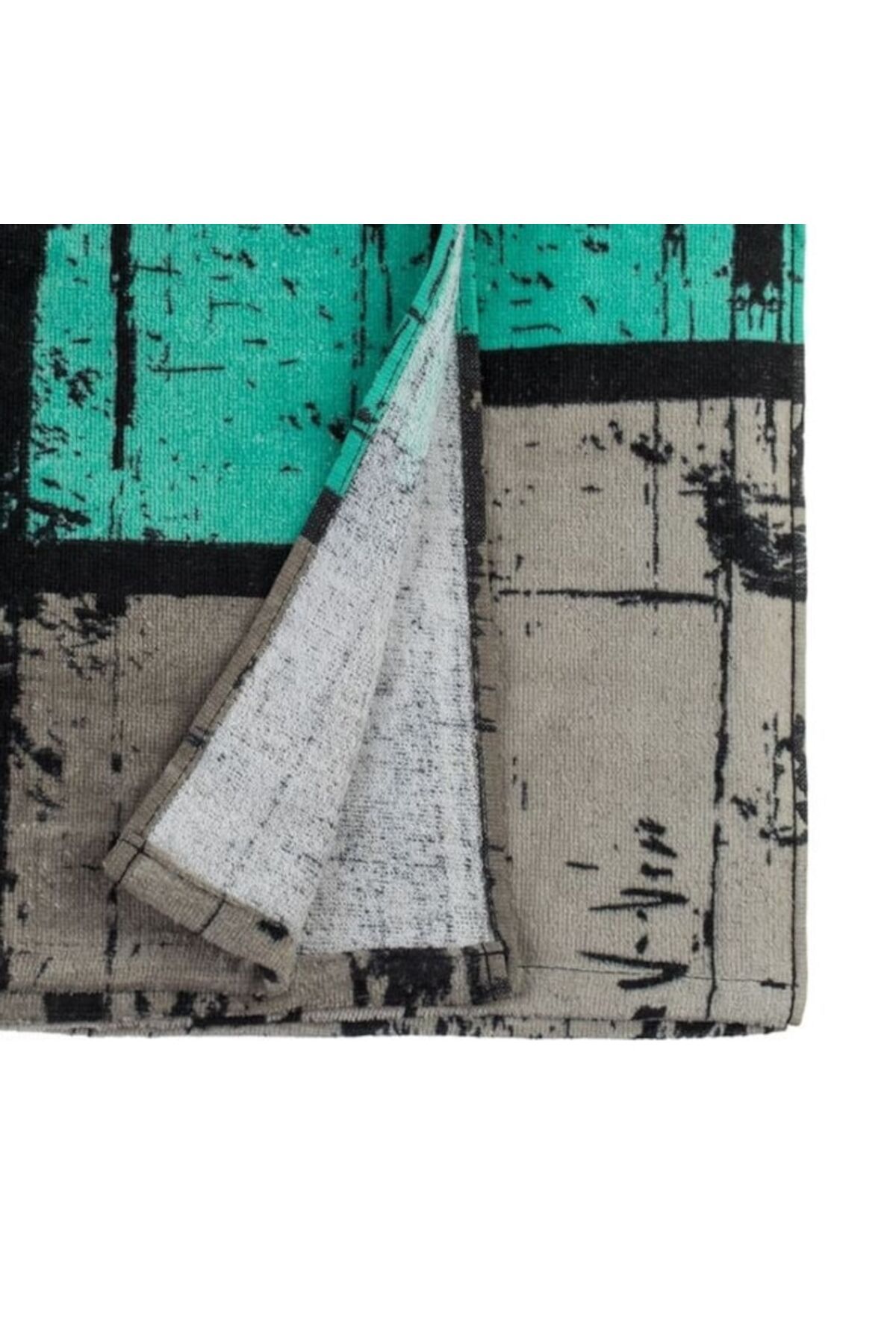 BREZIUM-Beach towel, perfect for sea and pool, Black/Green, 150x75 cm, BREZIUM 3