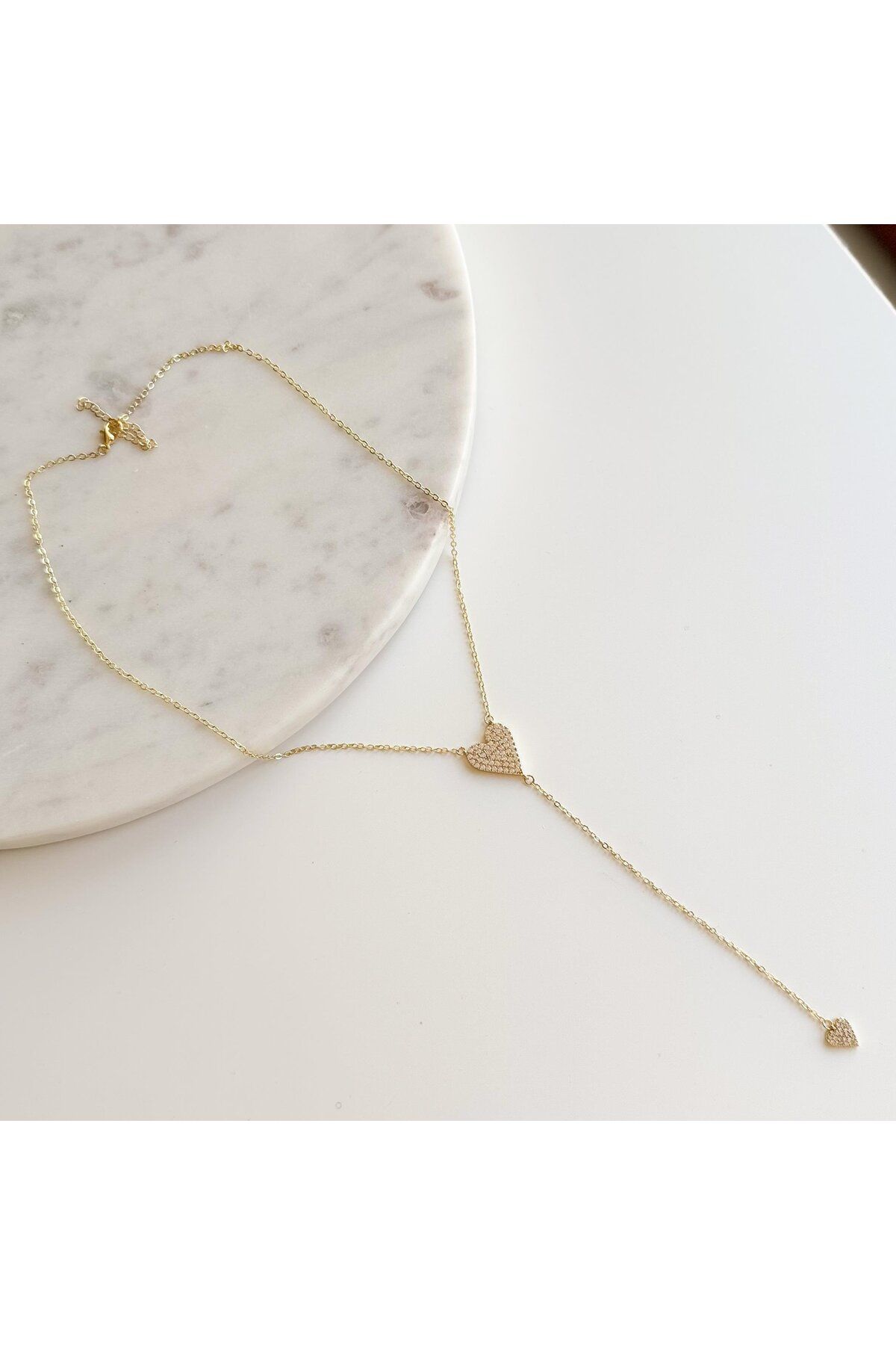 Venus Design Çelik Kalpli Y Kolye