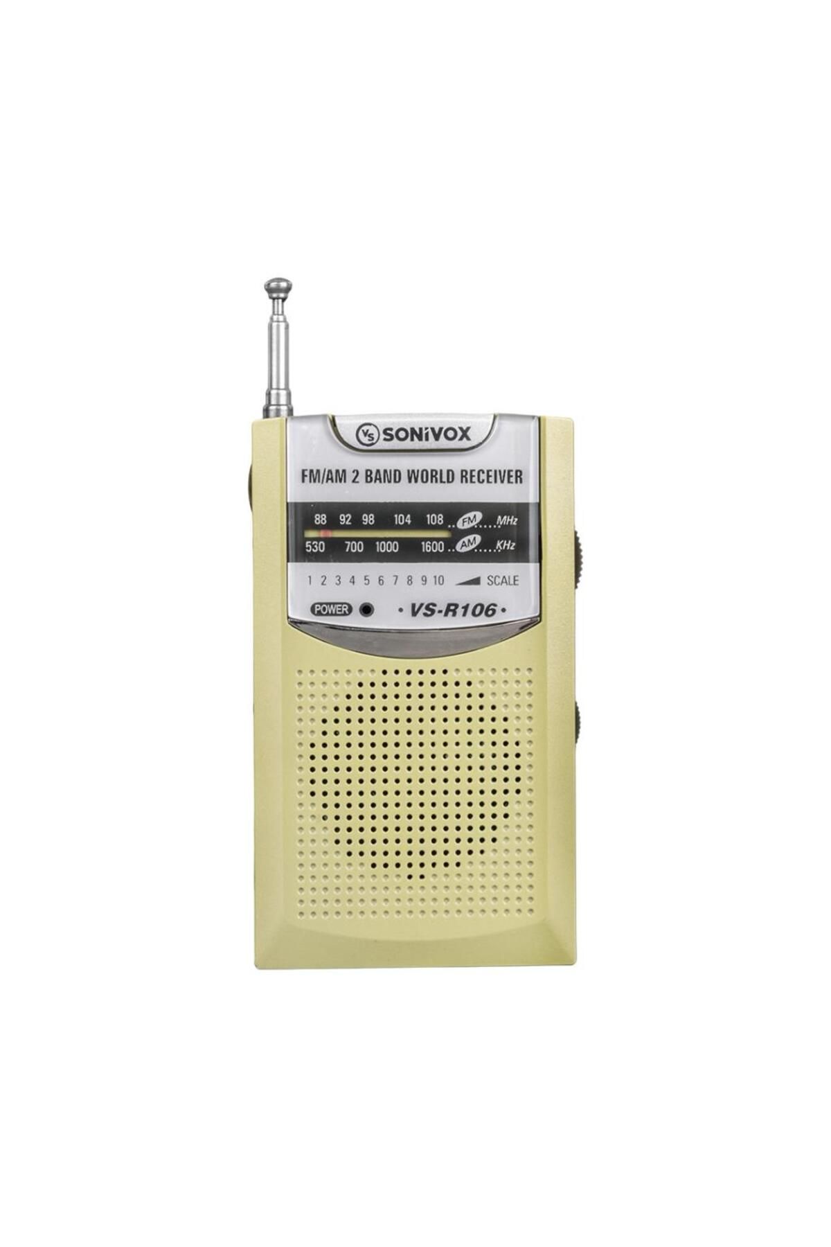 Aydoganticaret44 Sarı RENK CEP TİPİ ANALOG FM RADYO VS-R106