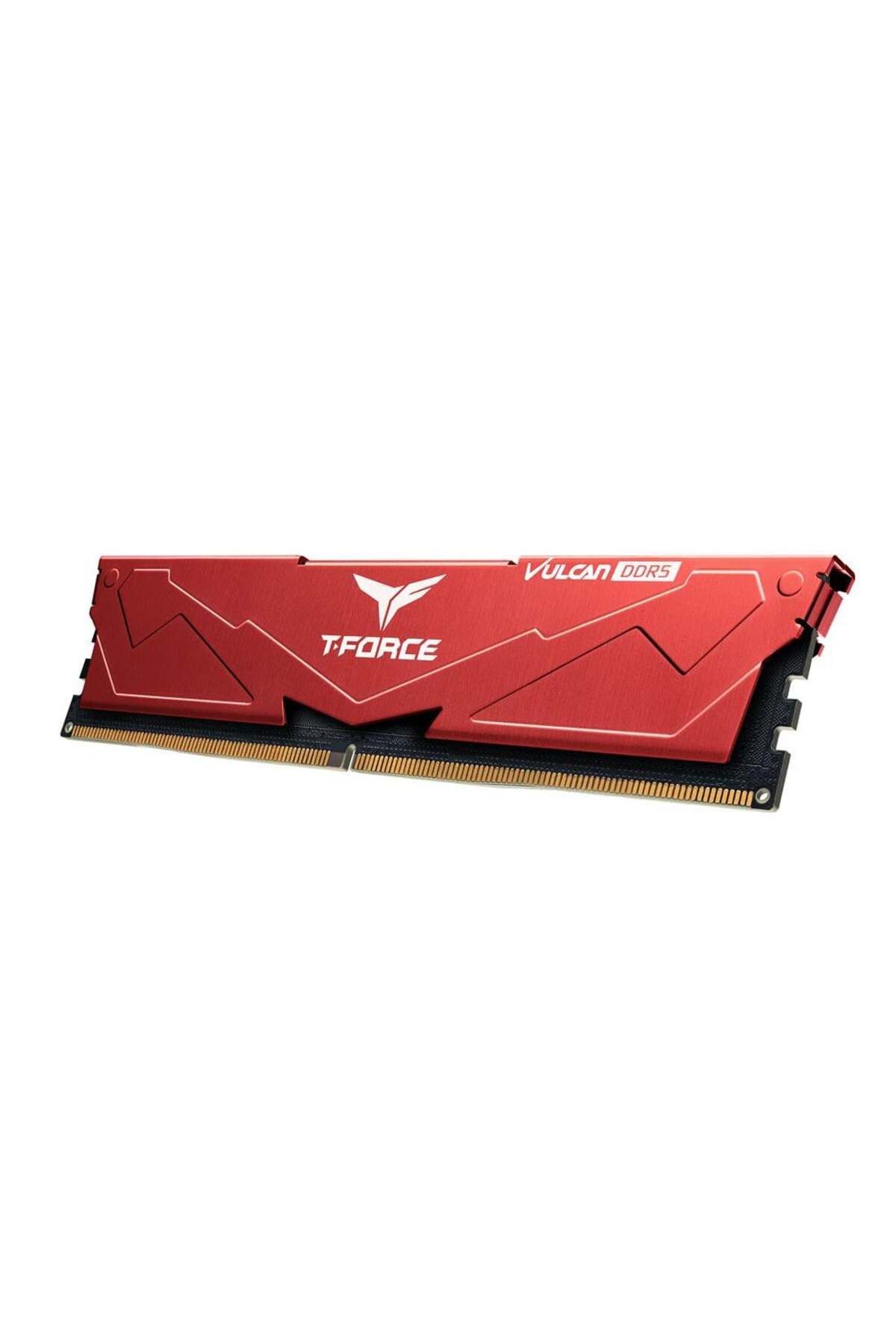 TEAM T-Force Vulcan Red 16GB 1x16GB 6000Mhz DDR5 CL38 Gaming Ram (FLRD516G6000HC38J01)