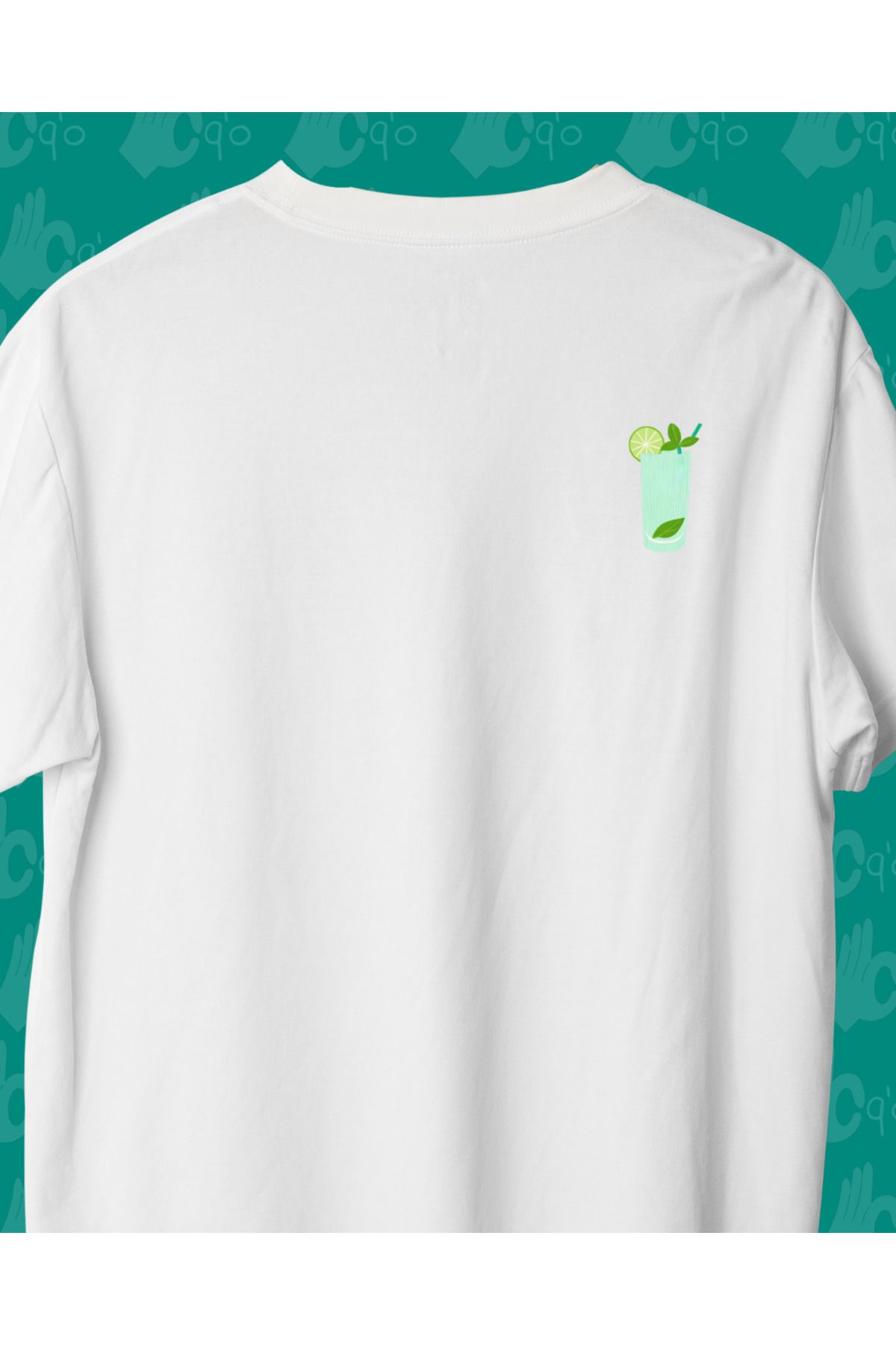 oq'o Mojito - Nakışlı Basic T-shirt