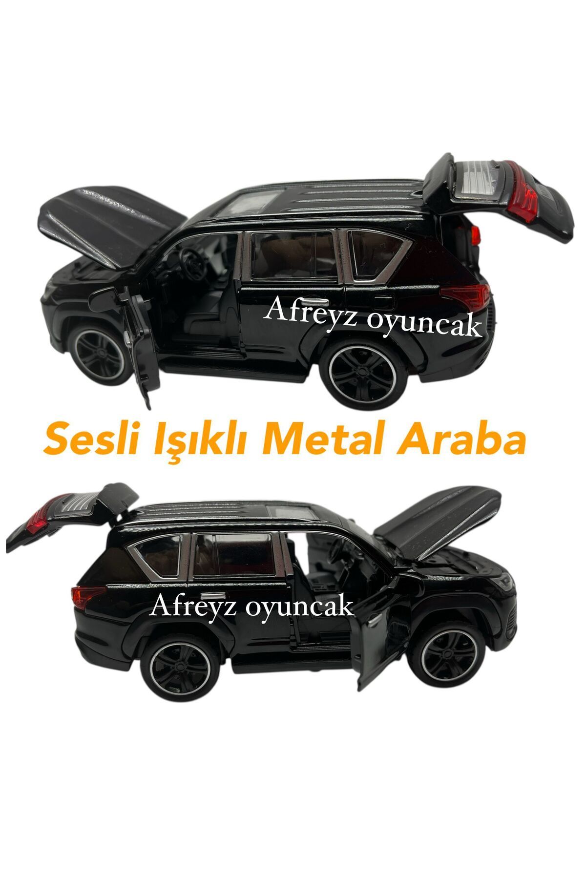afreyz oyuncak Diecast,Metal Oyuncak Araba Lexus Jip Sesli Işıklı Çek Bırak Model Araba 1:32 Ölçek Araba