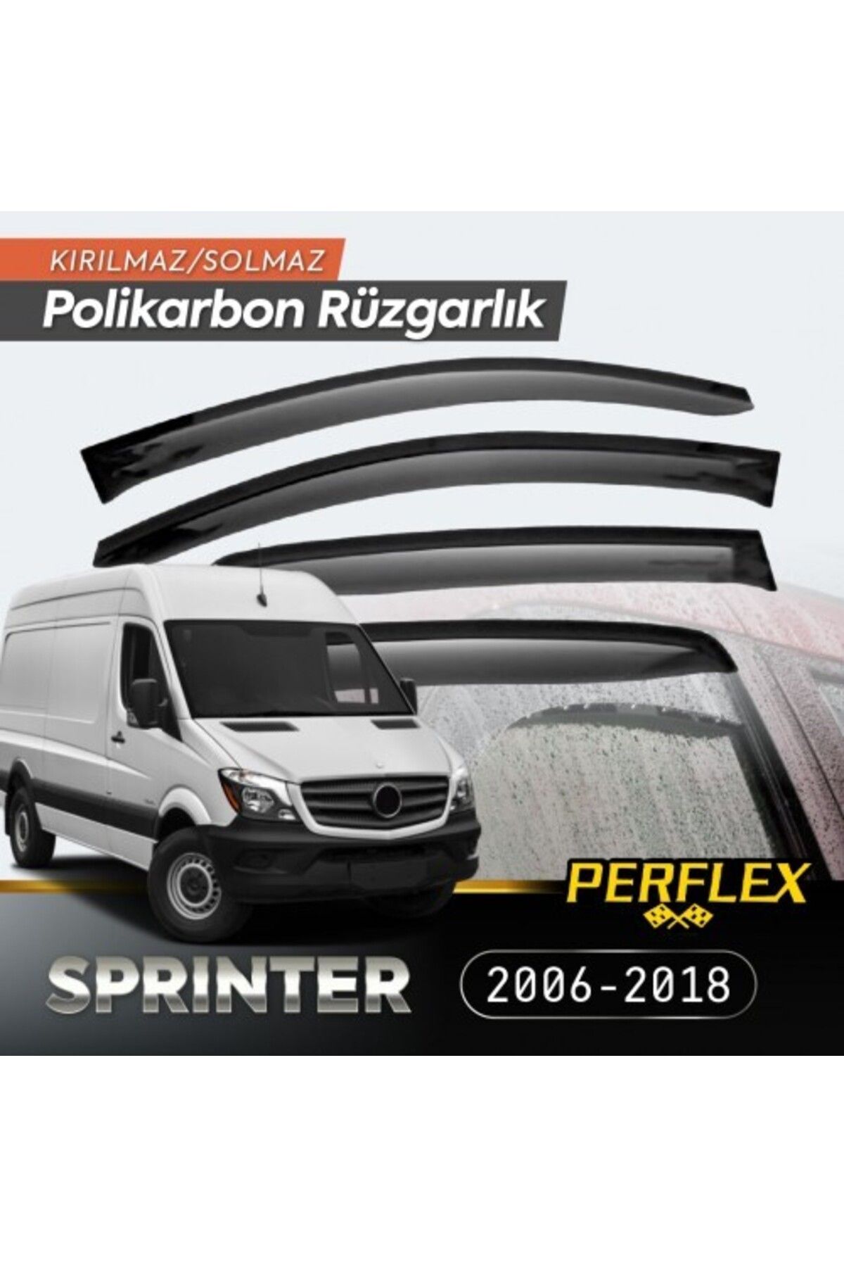 Myvora Mercedes Sprinter 2006-2018 Cam Rüzgarlığı V2 Mugen
