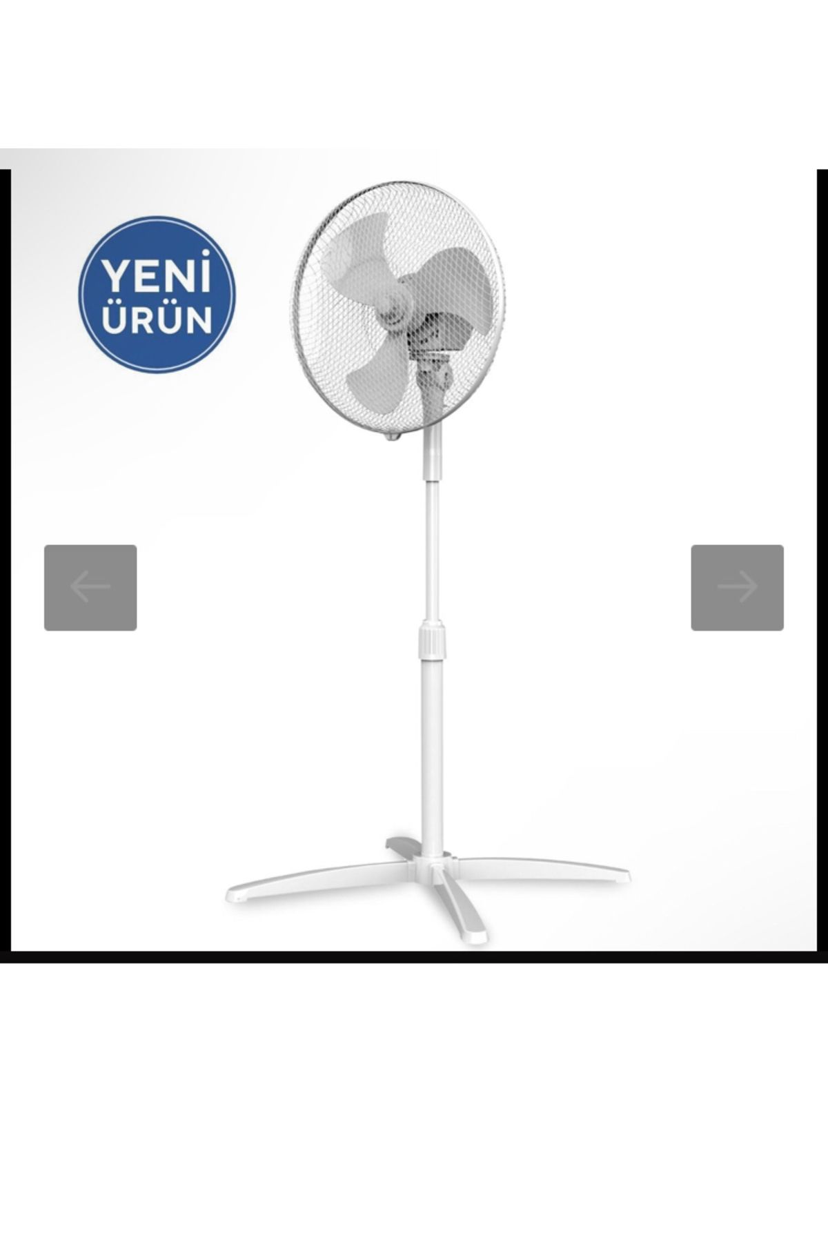 Kumel KTF-290 Beyaz Vantilatör 16''