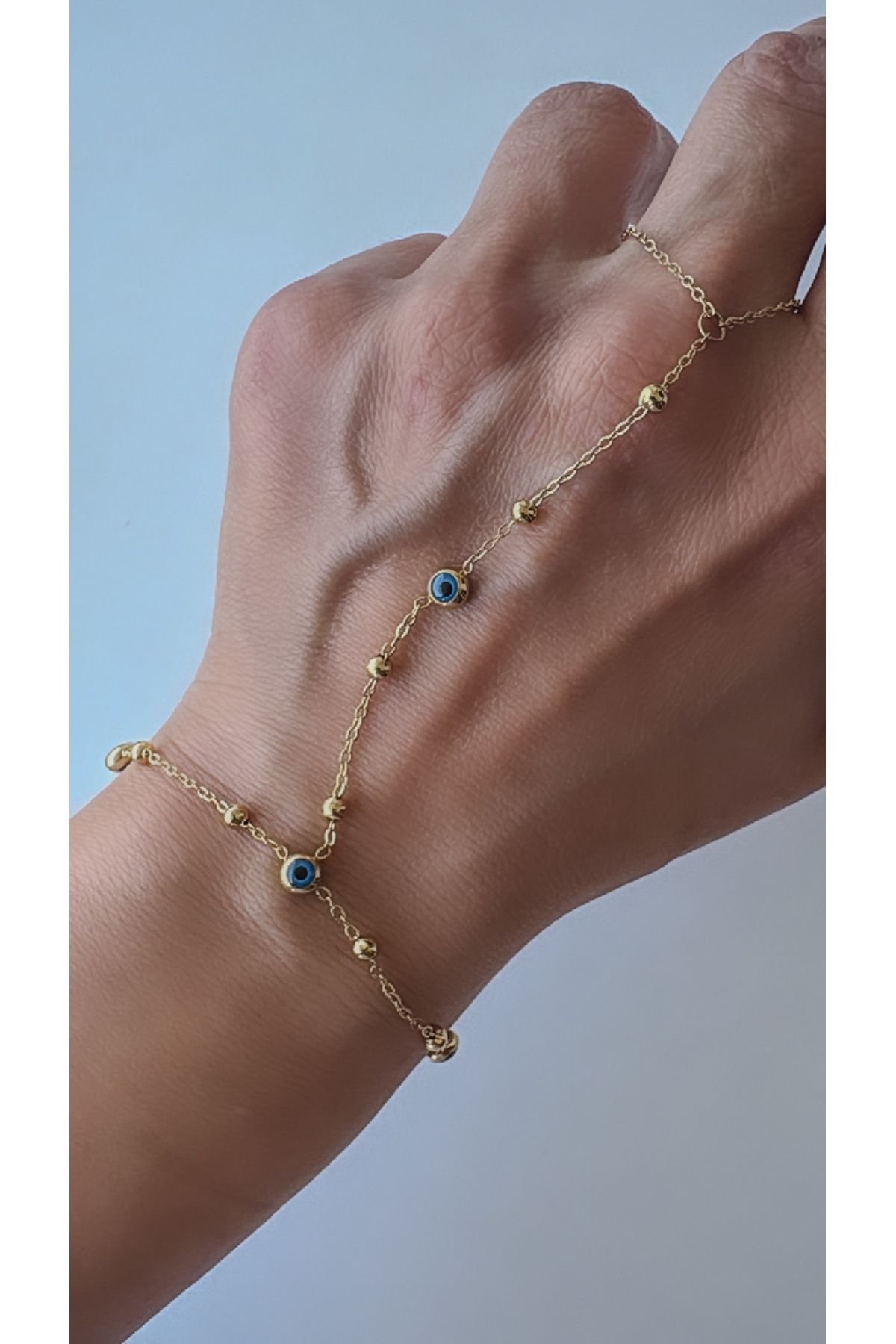 LeyyaJewelry Nazar Boncuklu Çelik Şahmeran
