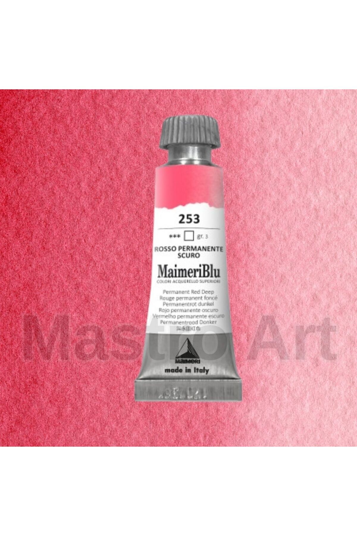 Maimeri Blu Tüp Sulu Boya 12 ml S3 253 Permanent Red Deep