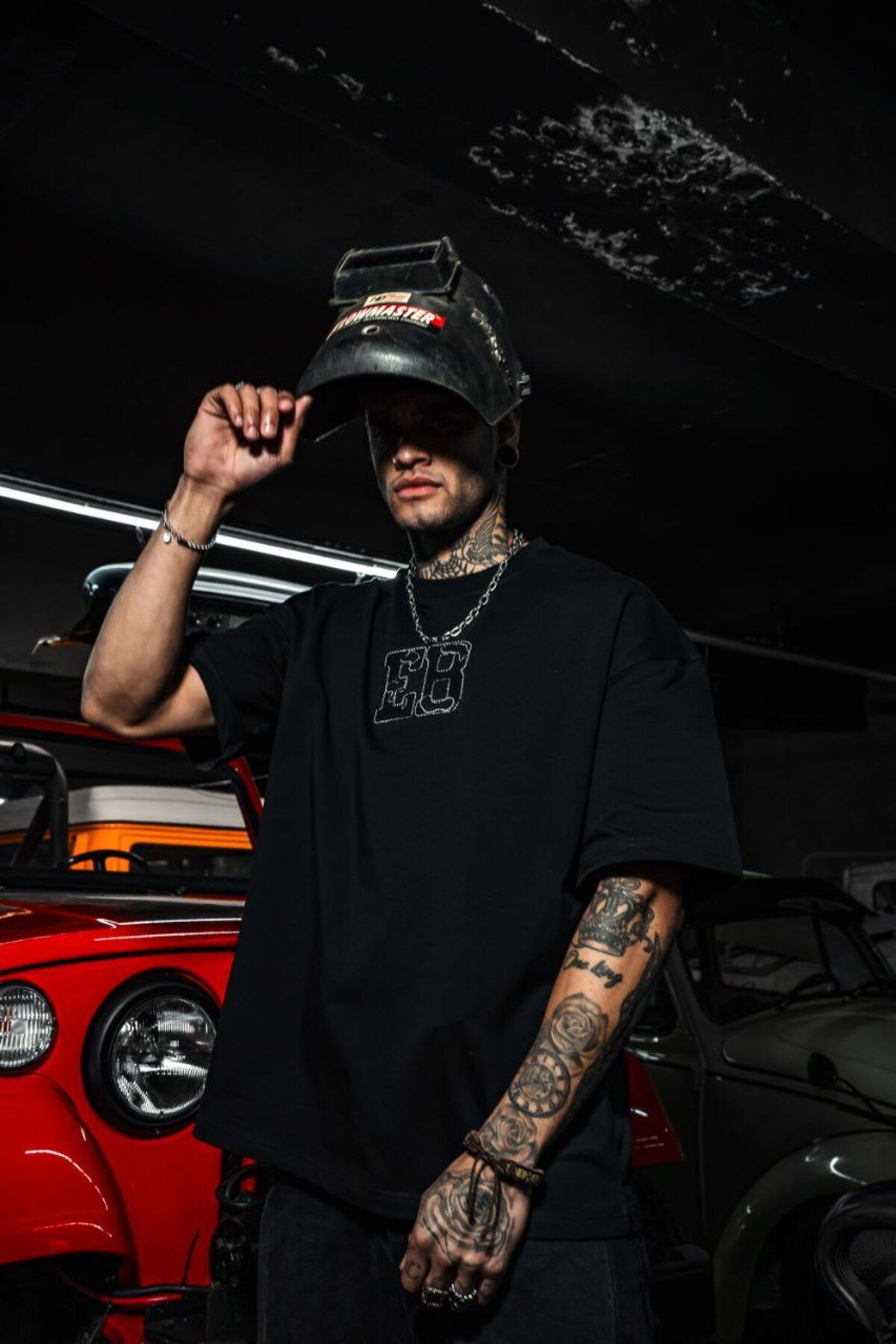 MR.FREGOLİ EB nakışlı oversize tshirt