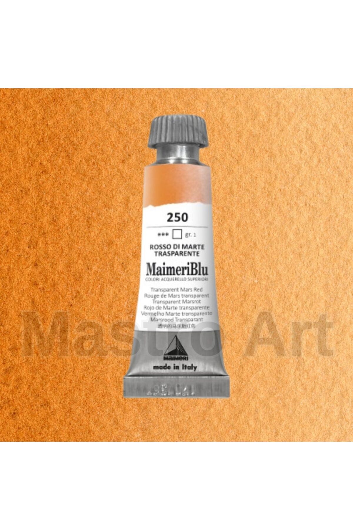 Maimeri Blu Pro Tüp Sulu Boya 12 ml S1 250 Transparent Mars Red
