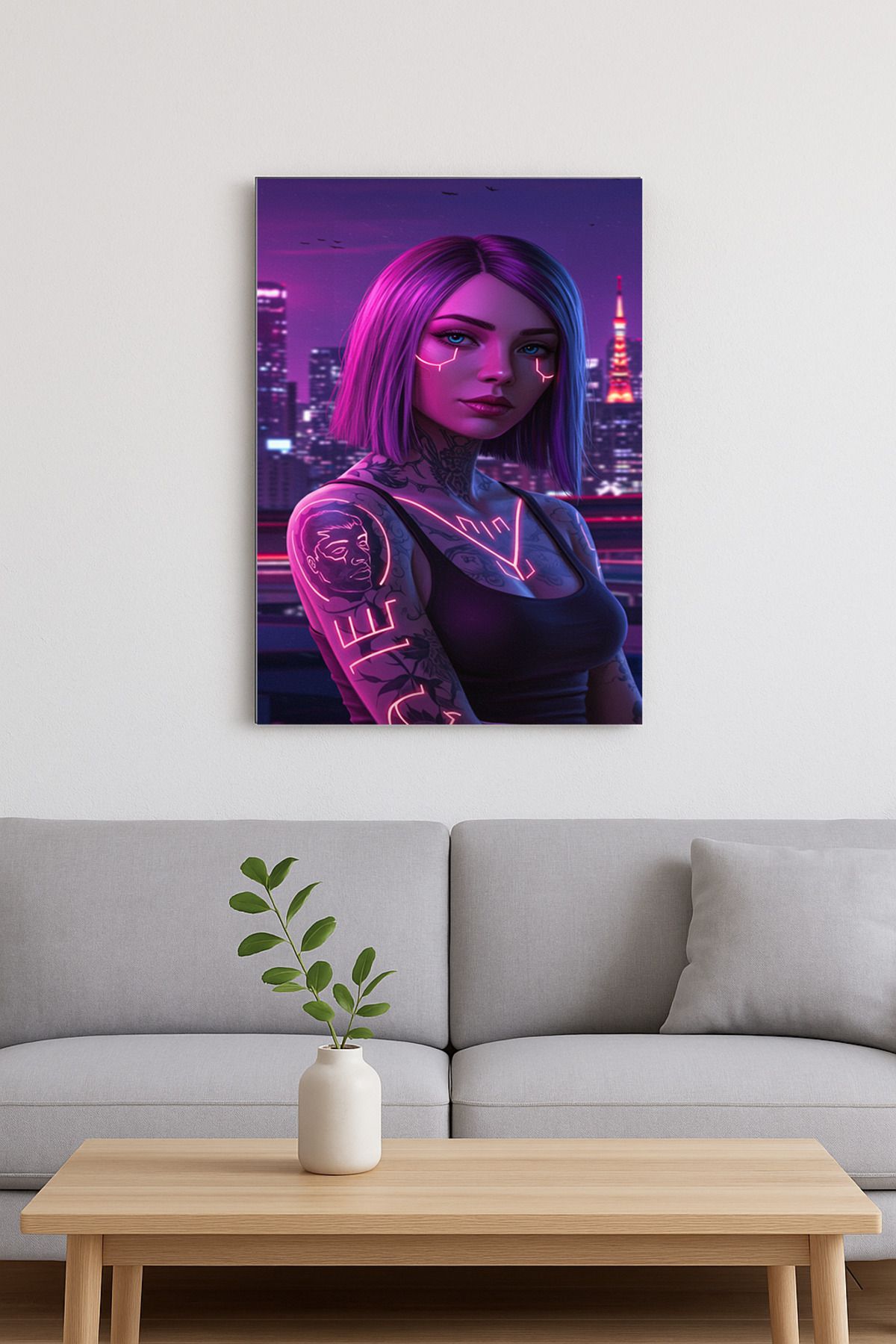 Duvartsconcept Cyberpunk Cam Tablo