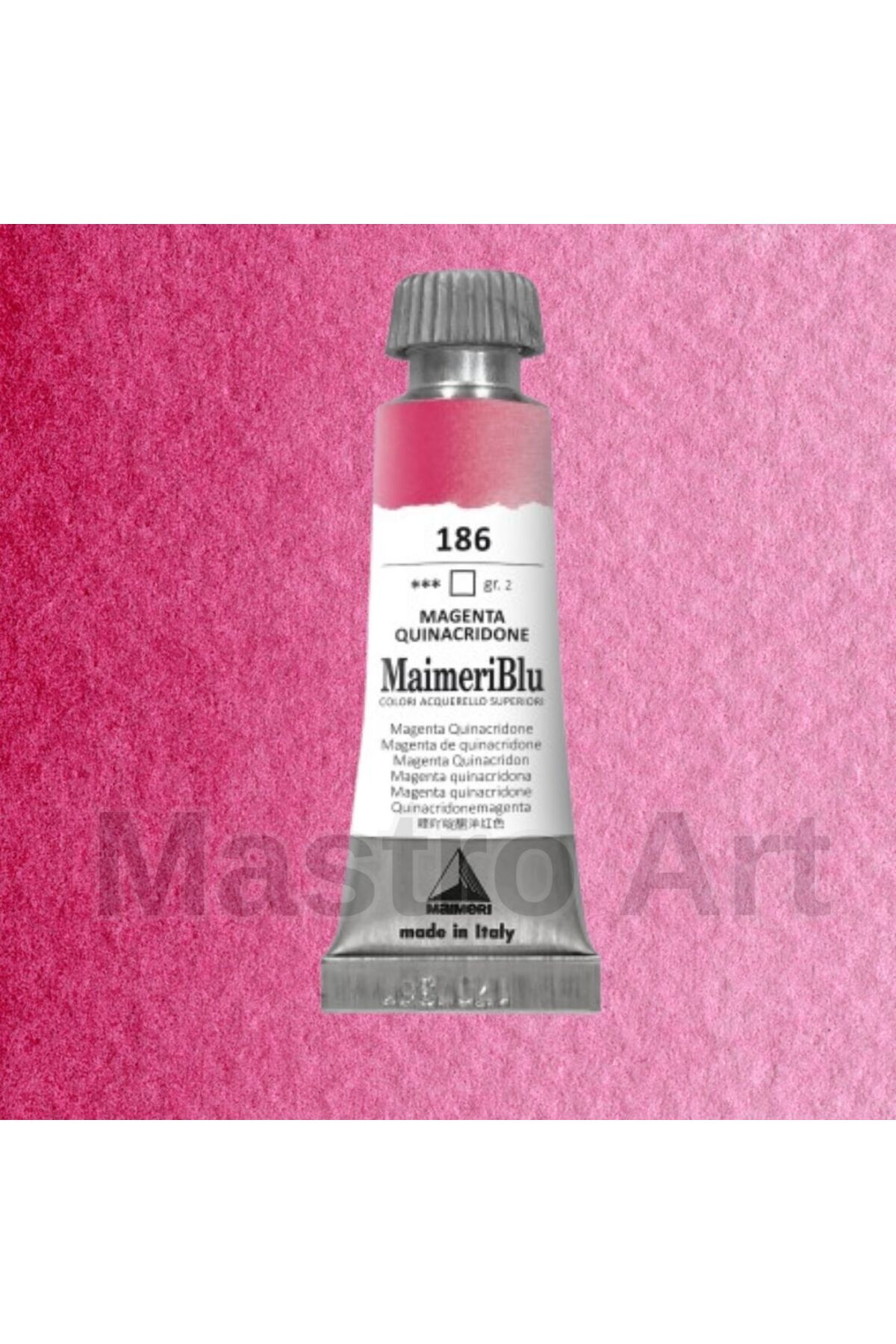 Maimeri Blu Pro Tüp Sulu Boya 12 ml S2 186 Magenta Quinacridone
