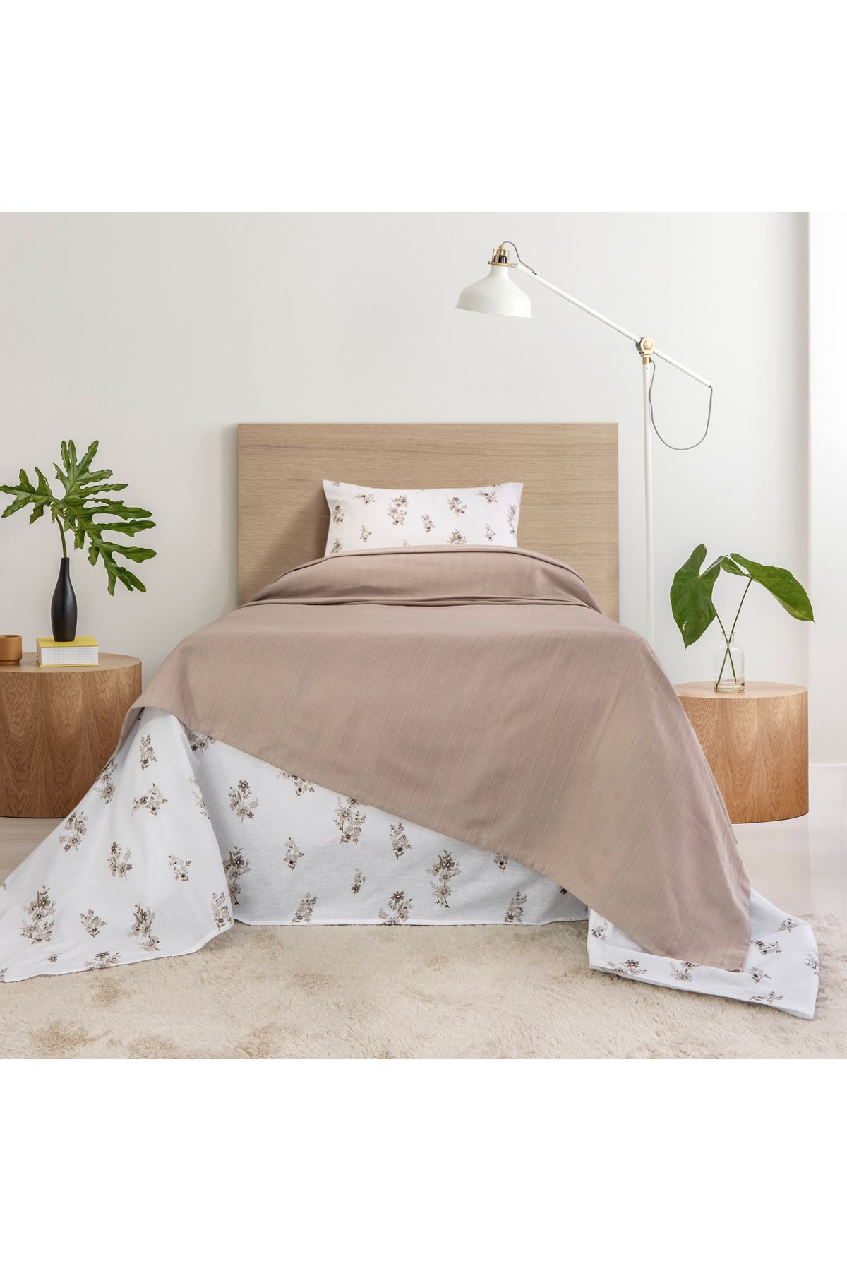 Schafer Home Hera Tek Kişilik Pike Takımı 3 Parça-Bej