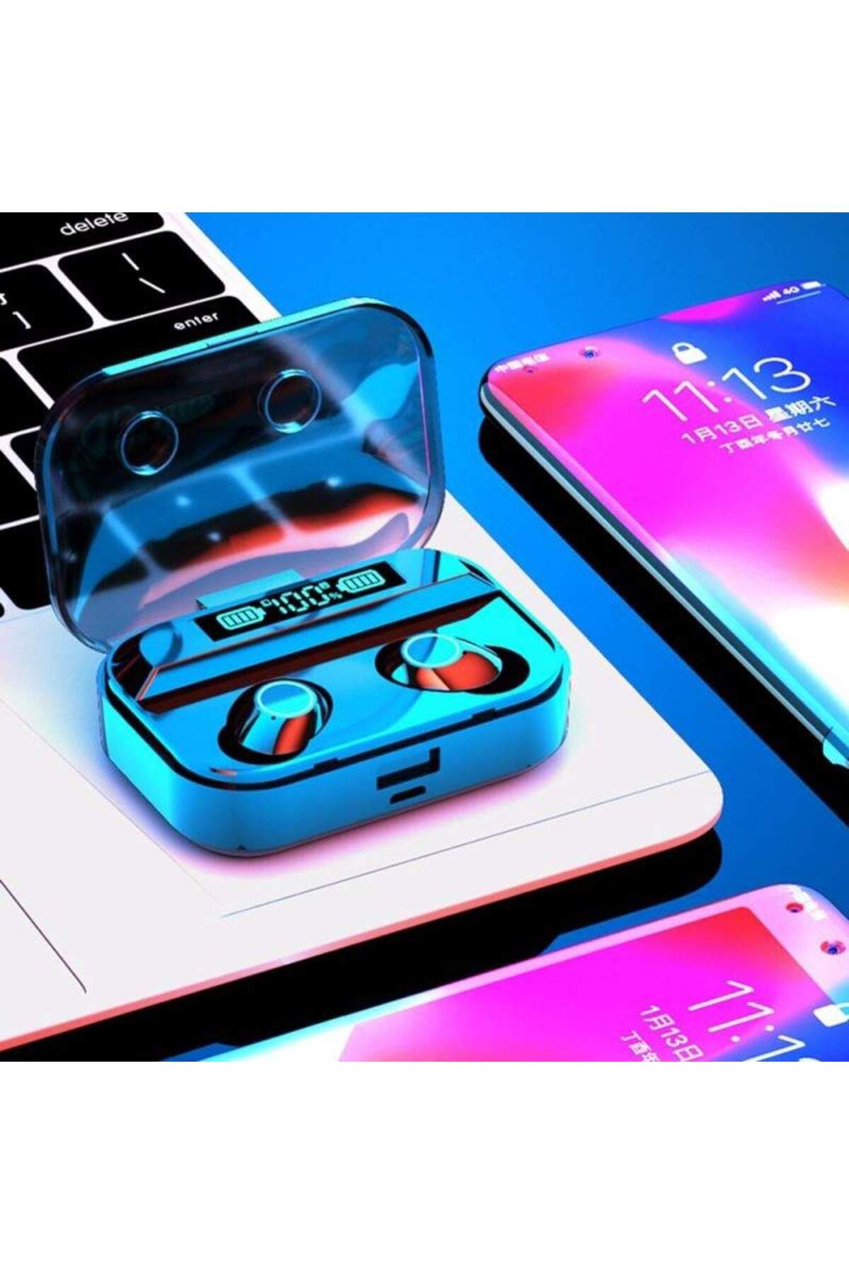 SIKS-Căști audio ®, fără fir, intraauriculare, baterie de 2000 mAh, Bluetooth 5.1, control tactil 5