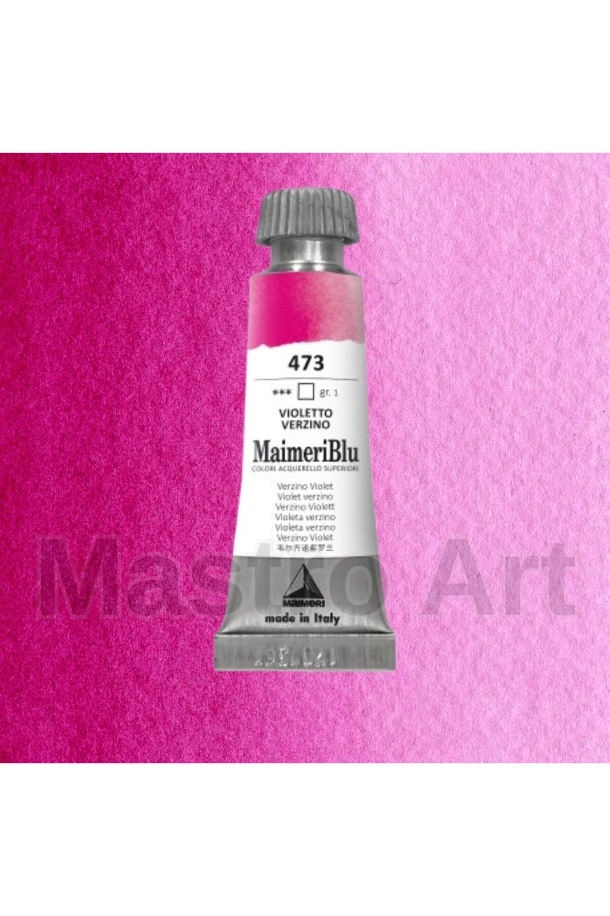 Maimeri Blu Pro Tüp Sulu Boya 12 ml S1 473 Verzino Violet
