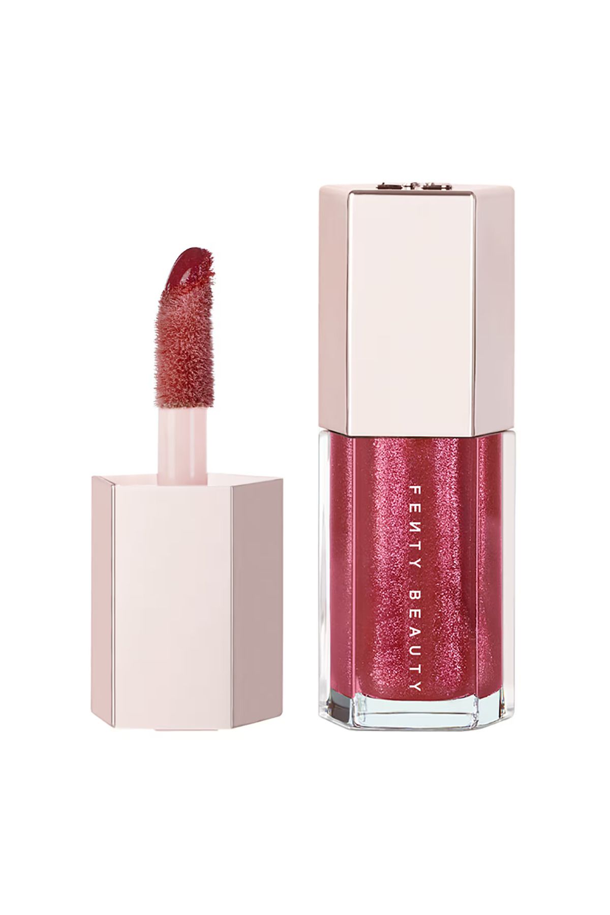 FENTY BEAUTY Parlak ve Besleyici Işıltılı Parlatıcı - Shea Yağlı Dudak Parlatıcısı - Riri (5,5 ml)