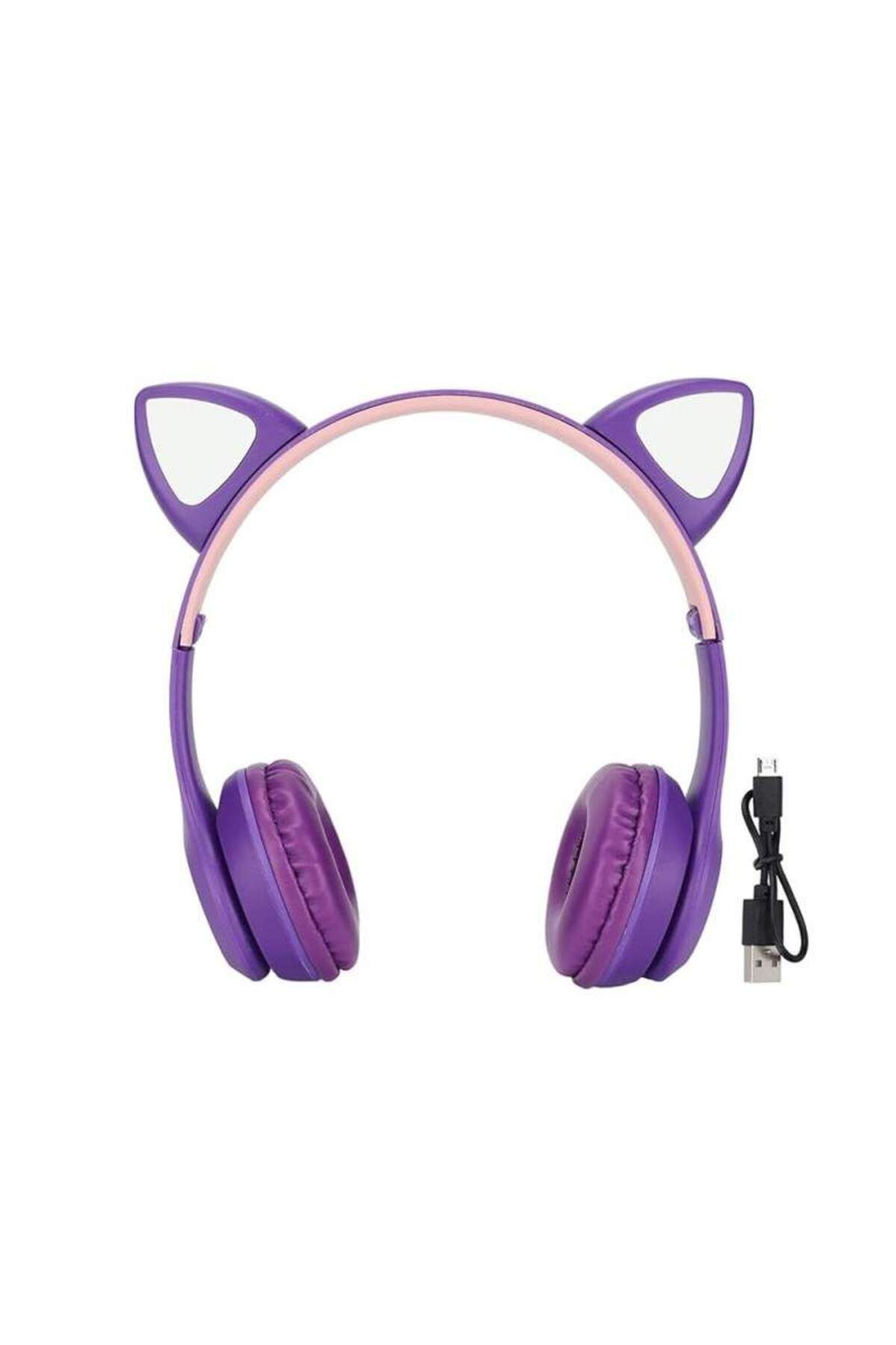 SIKS-Wireless Cat Ear Headphones, Foldable, P47, Bluetooth Version 5.0, Interactive Rgb Leds 3
