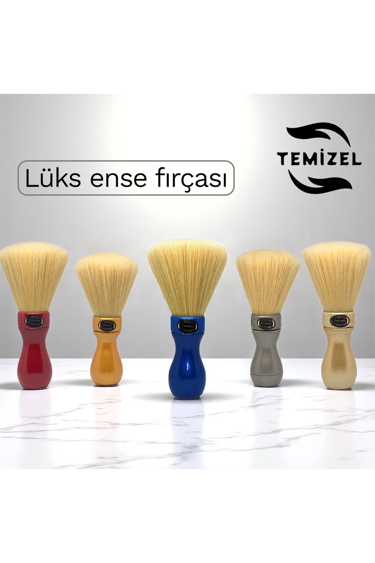 Temizel ense fırçası 6 adet renkli