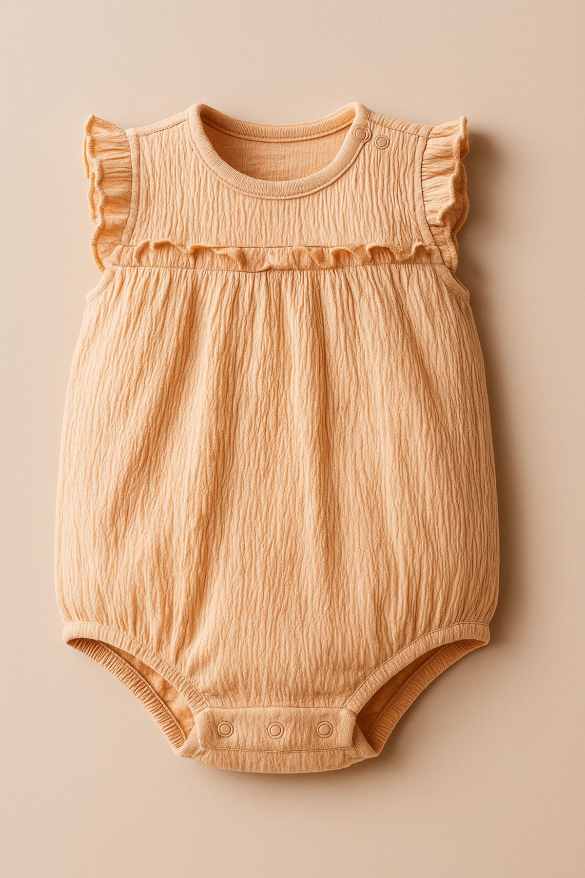 Butik Mother Love Drape Kumaş Fırfırlı Kız Bebek Body