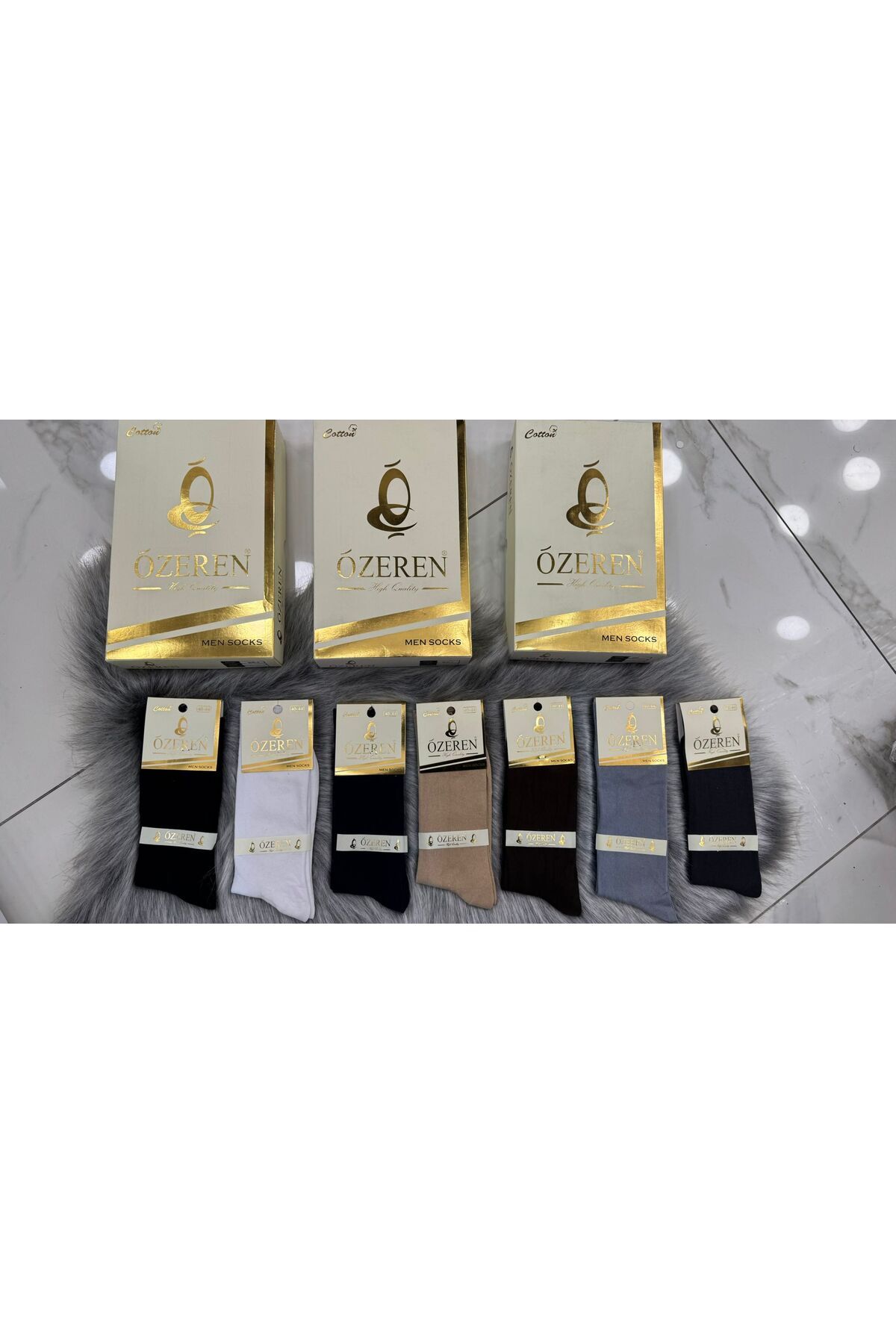 Fily İç Giyim ÖZEREN Lüx Cotton Klasik Erkek Çorap EKONOMİK PAKET (12 ADET)