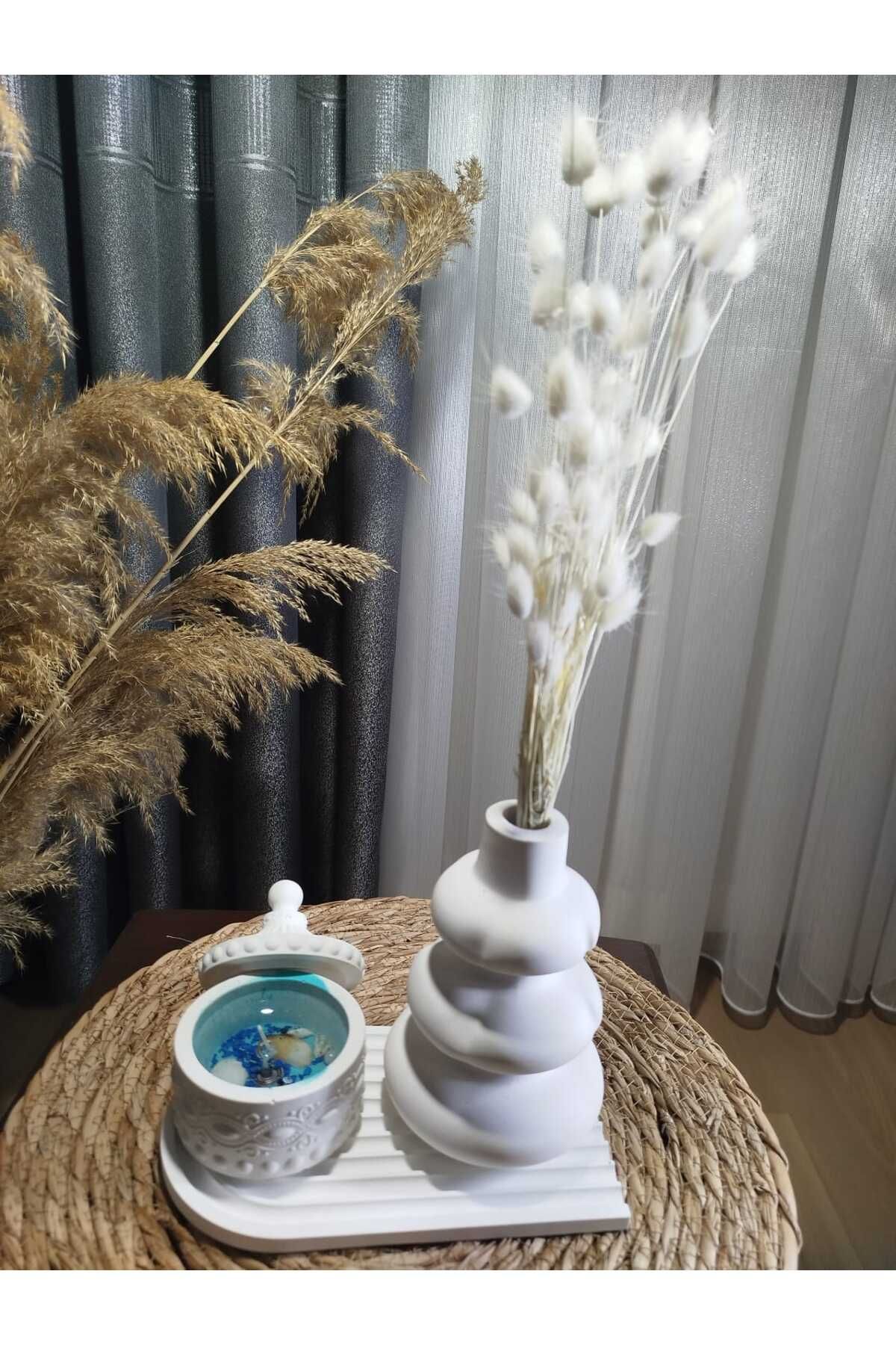 Breeze Candle Modern ve zamansız.DIY, ev ve ofis dekarasyonu,kuru çiçekler için vazo deniz temalı vintage jel mum.