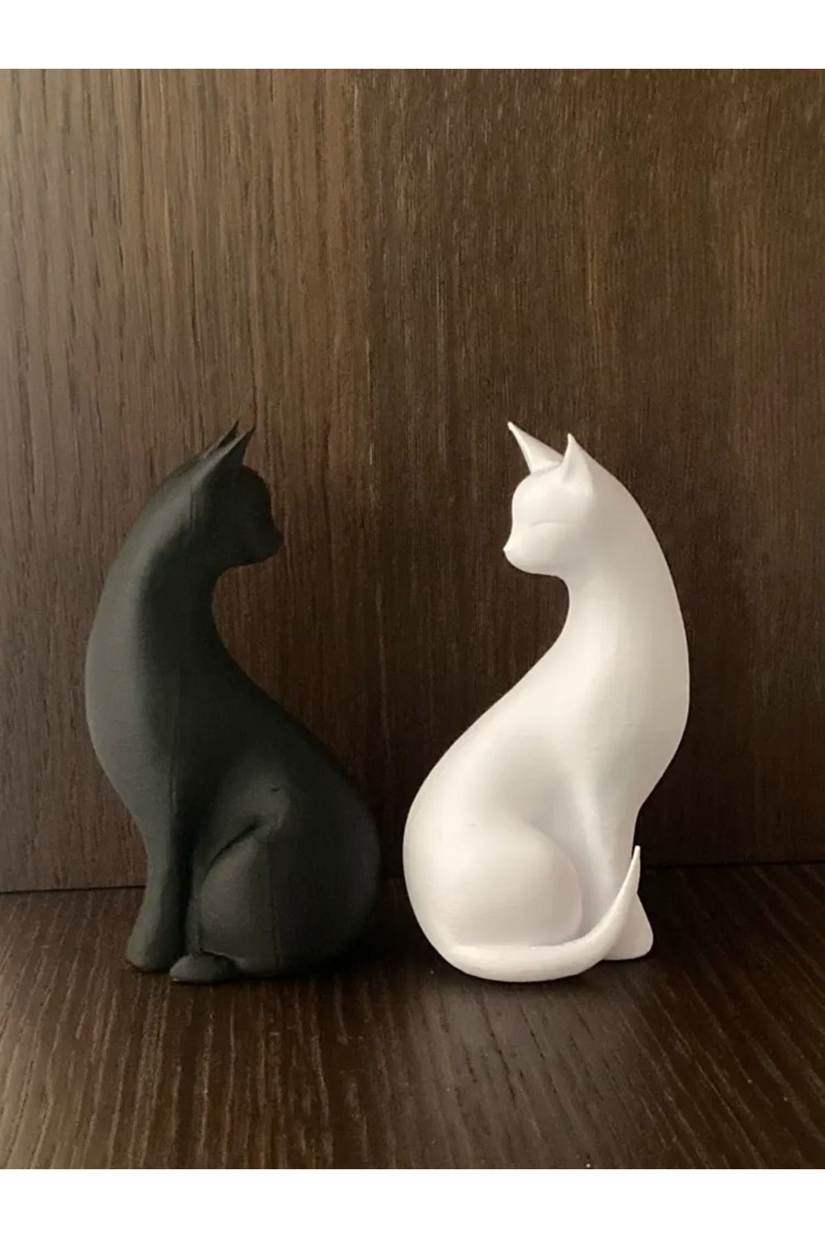 3DEV3D İkili Kedi Figürü