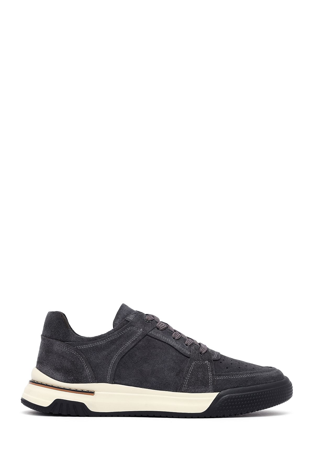 Derimod Erkek Gri Bağcıklı Süet Deri Sneaker 25SFD641710