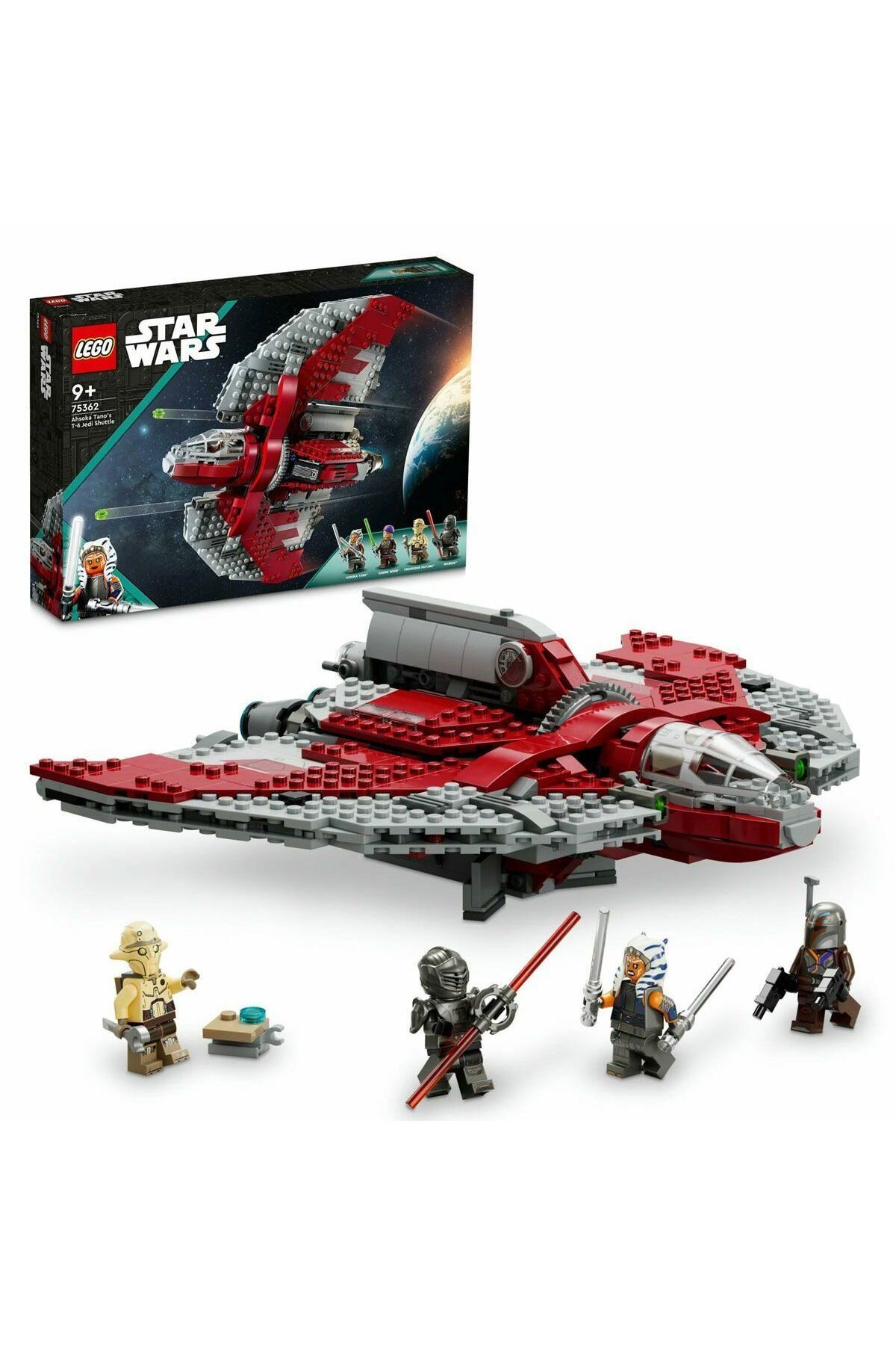 swilex 75362 Swilex® yıldız Wars Ahsoka Tano'nun T-6 Jedi Mekiği 601 parça +9 yaş
