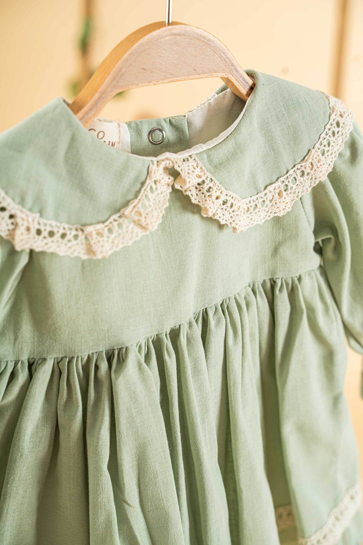 Mini Chics Başak Uzun Kol Bebek Elbise fotoğrafı 3 (önizleme)