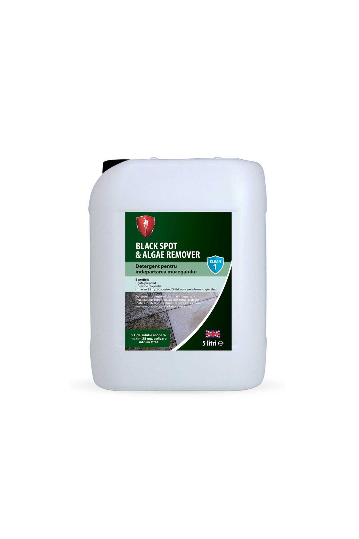 piatraonline-LTP Profesional Black Spot - Detergent antimucegai, alge, fungi, pt. pavaje exterioare, 5 L 1