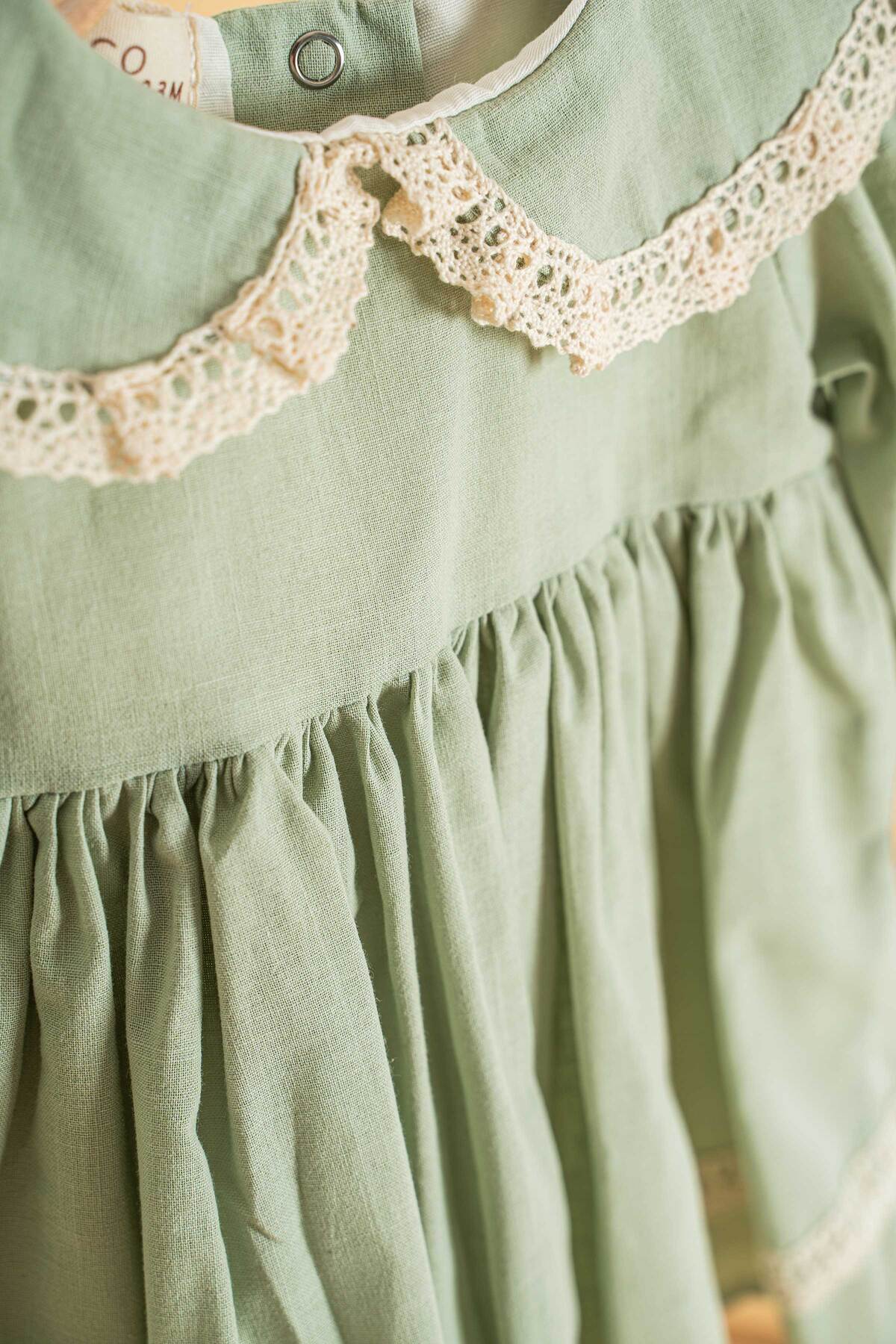 Mini Chics Başak Uzun Kol Bebek Elbise fotoğrafı 4 (önizleme)