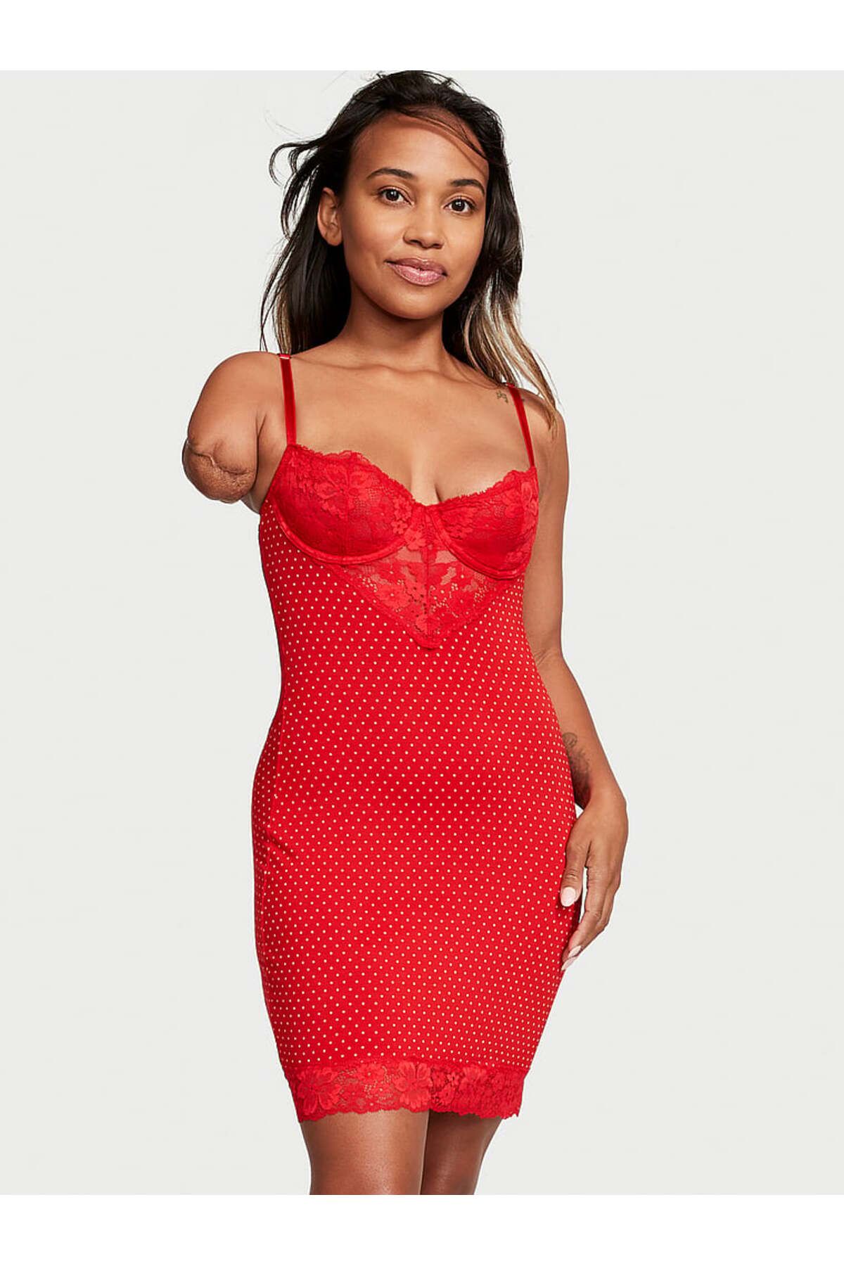 Victoria's Secret Modal Dantelli Mini Gecelik