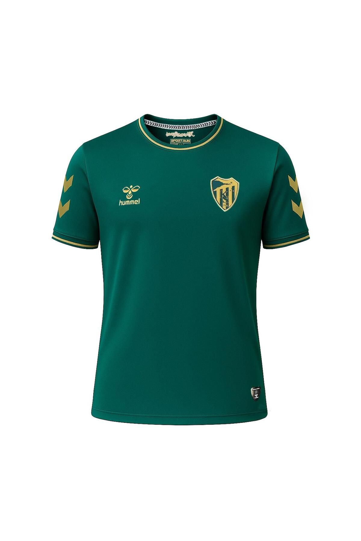 hummel Kocaelispor Lisanslı Hml Bisiklet Yaka T-Shirt Zümrüt