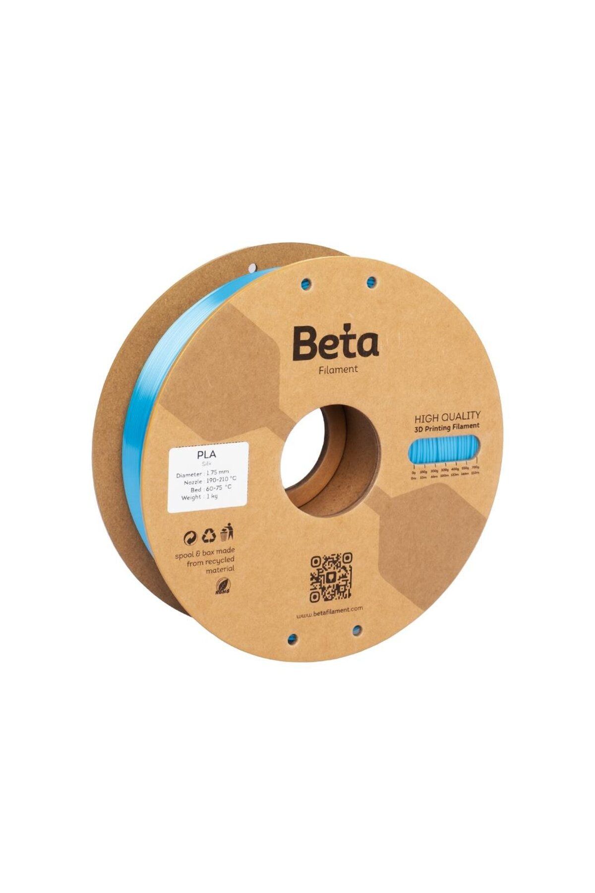 Beta Filament Beta PLA-Silk Filament Blue