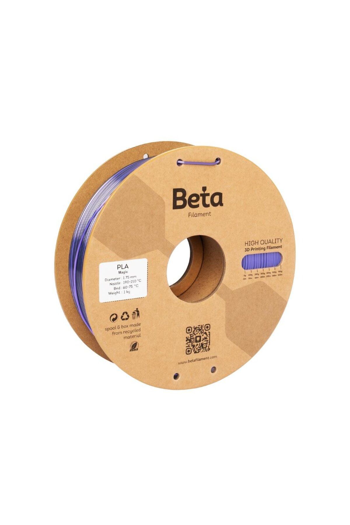 Beta Filament Beta PLA-Magic Silk Black-Purple