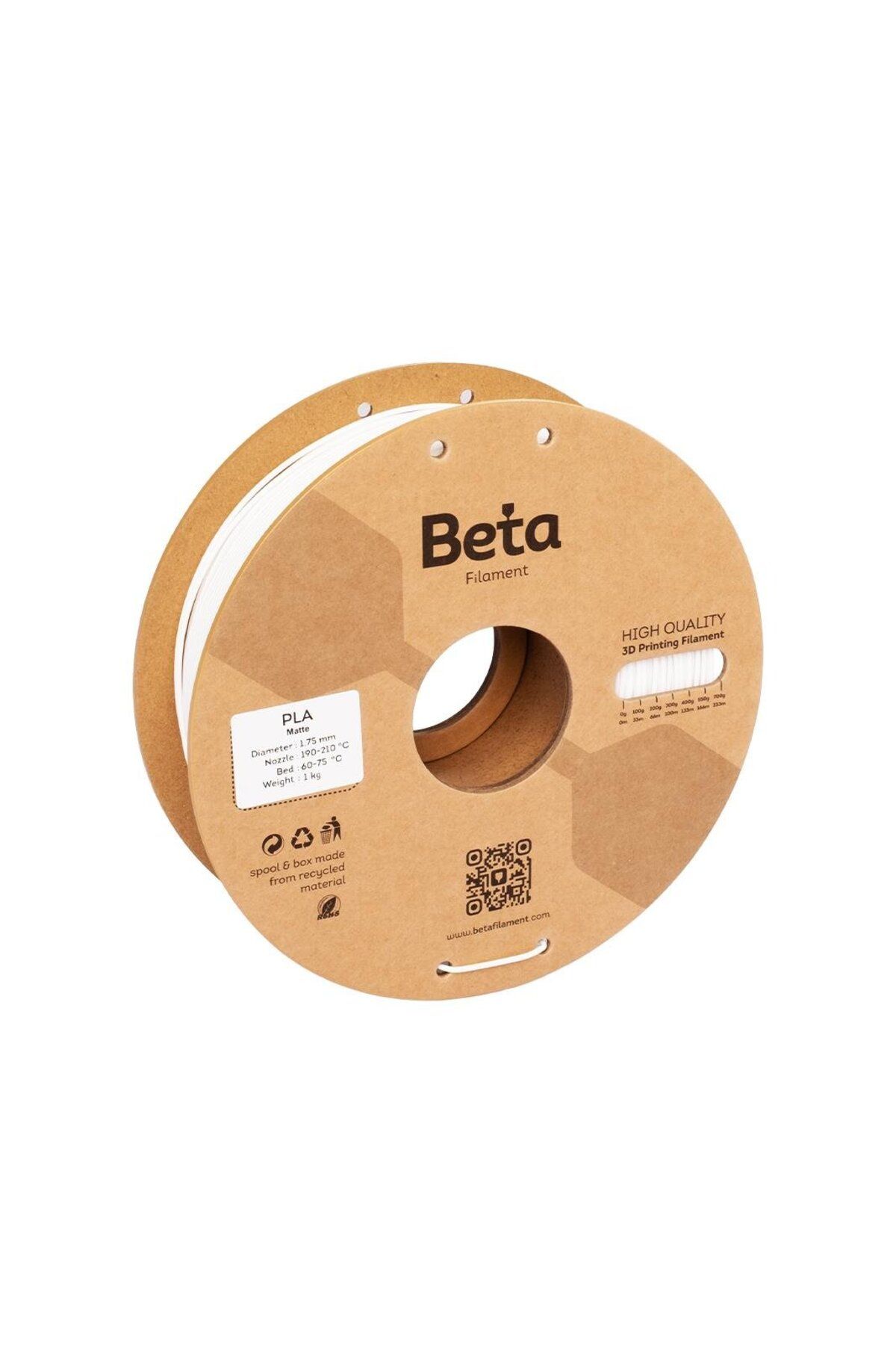 Beta Filament Beta PLA-Matte Filament White