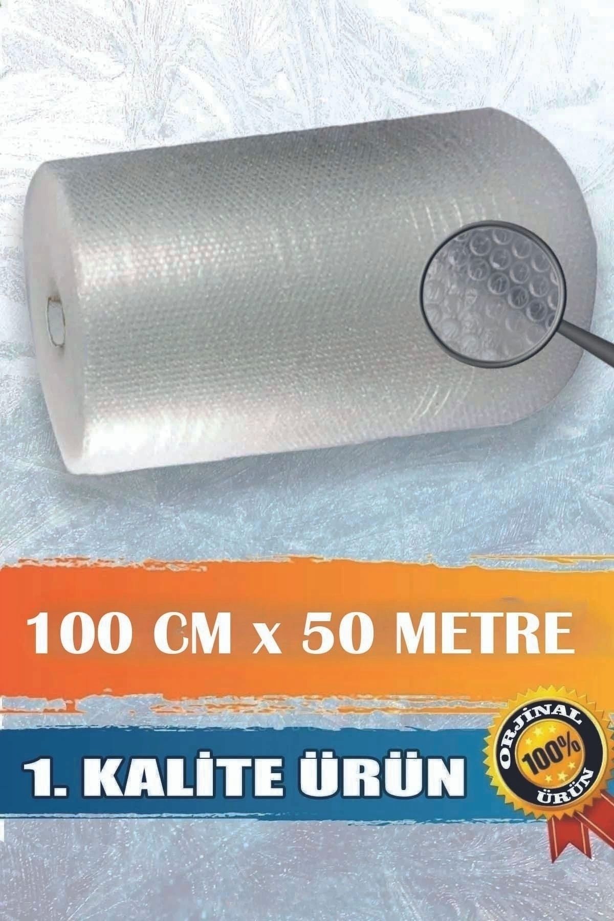 RaCaN Balonlu Naylon 100cm X 50 Metre 1. Kalite Kalın Havalı Naylon Balonlu Naylon Pat Pat Pıt Pıt