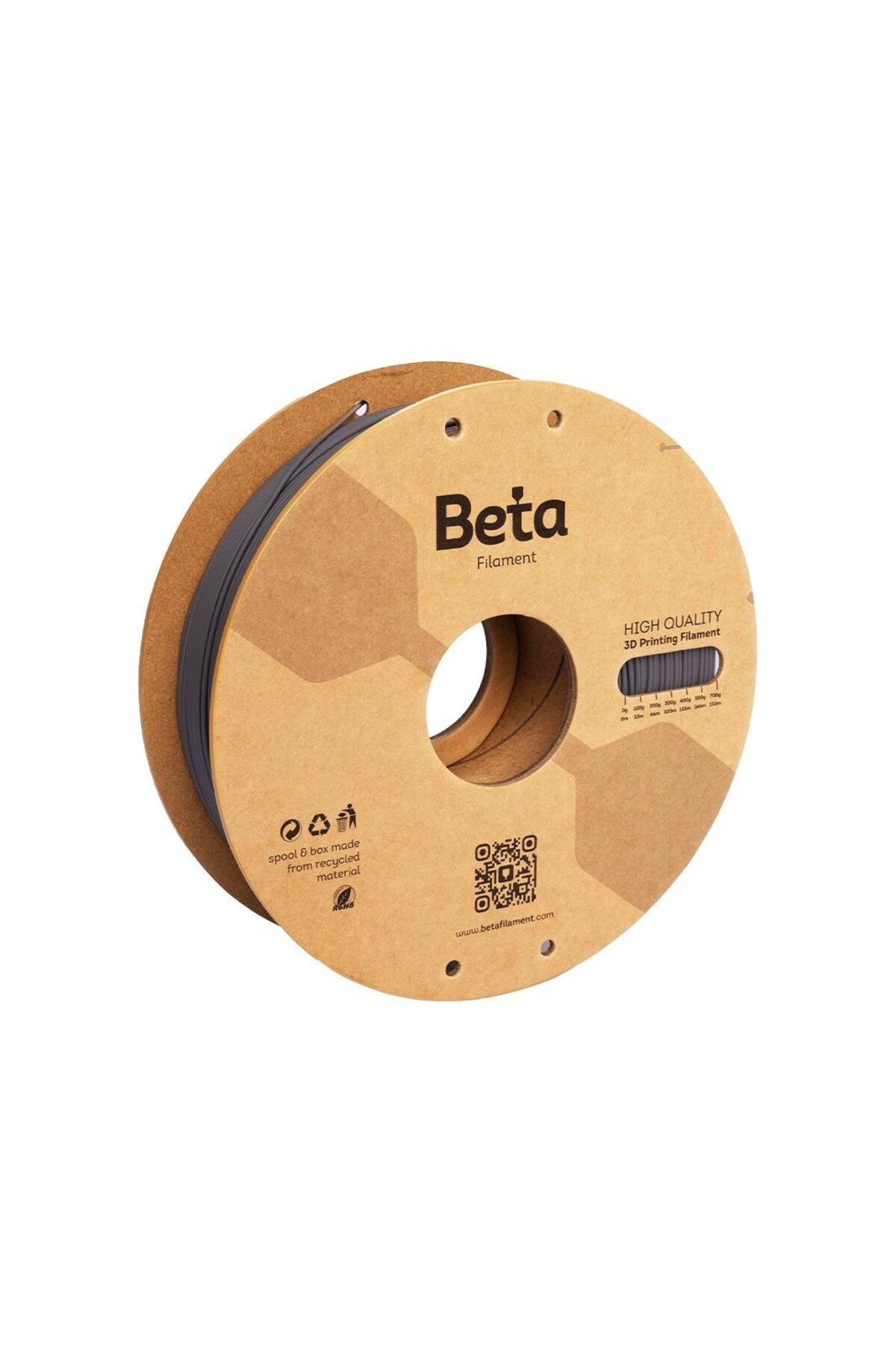 Beta Filament Beta PLA-Matte Filament Ebony