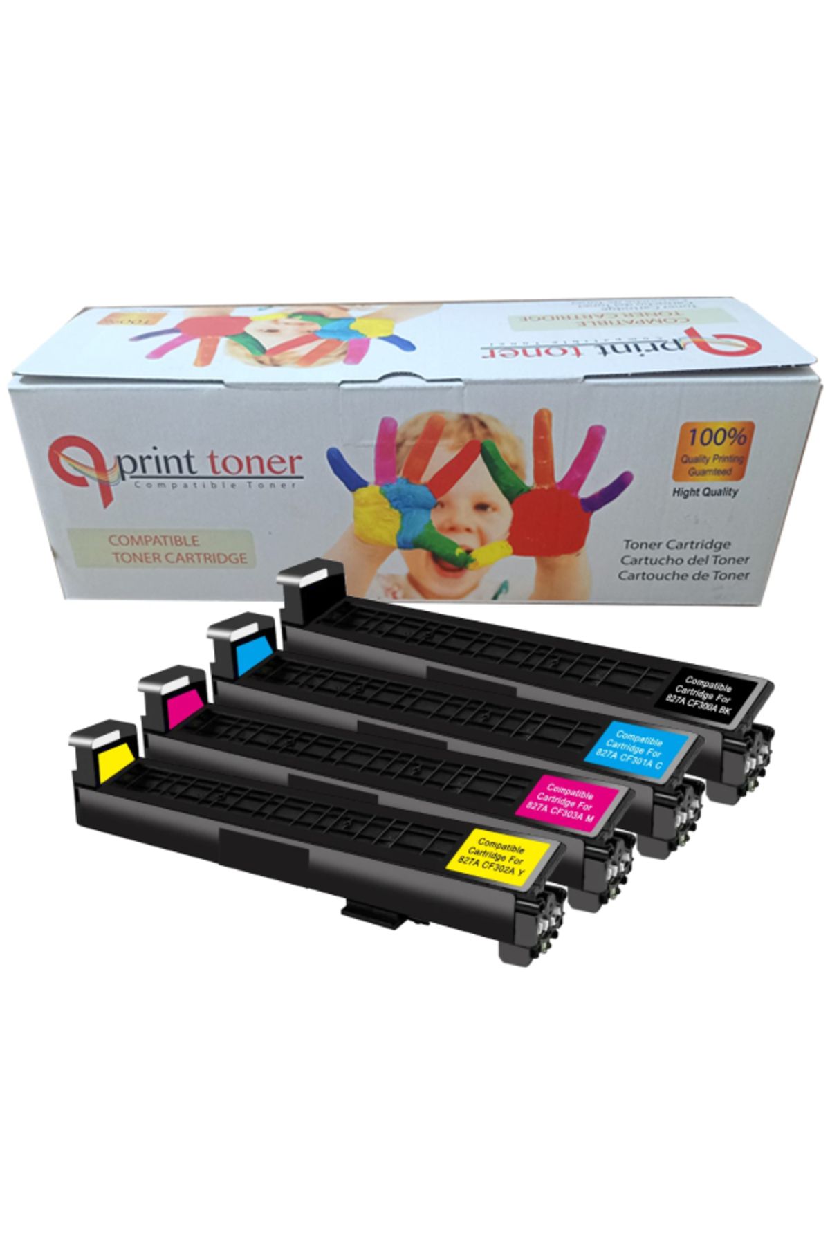 QPRİNT TONER COMPATİBLE TONER QPRİNT TONER HP 827A CF300A MUADİL TONER SET 4 RENK M880z A2W75A A2W76A