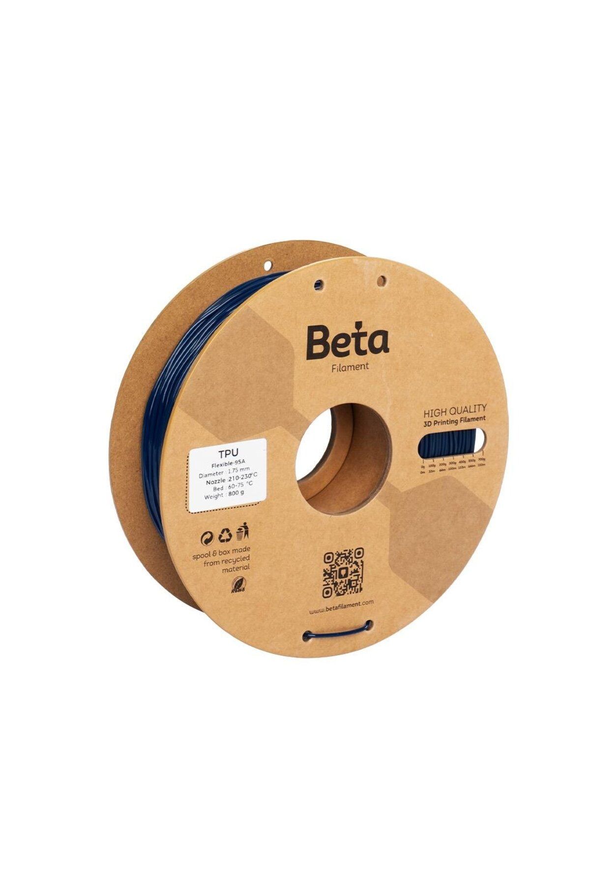 Beta Filament Beta TPU 95A Filament Navy Blue