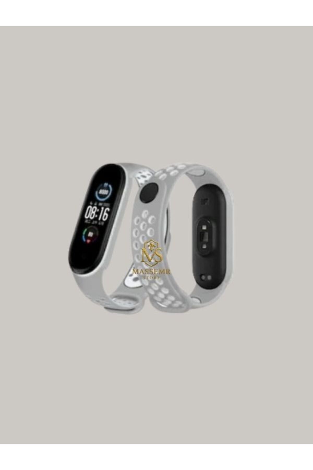 Massemr xiaomi Mi Band 4 Uyumlu Spor Delikli Kordon – Terletmeyen Silikon Bileklik Kayışı