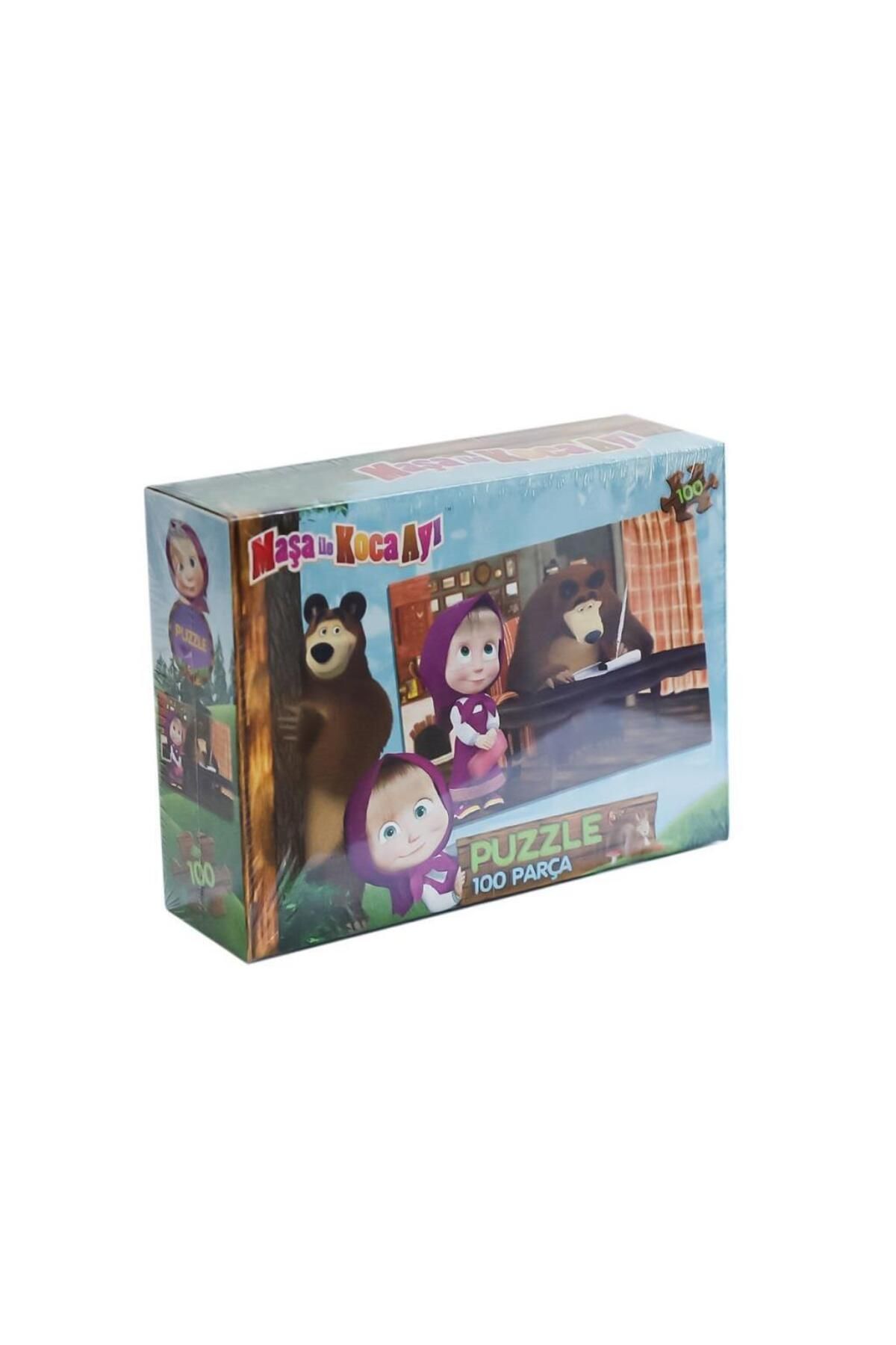 Yuba Avm Nessiworld MS7968 Maşa ile Koca Ayı 100 Parça Puzzle -LaçoKids