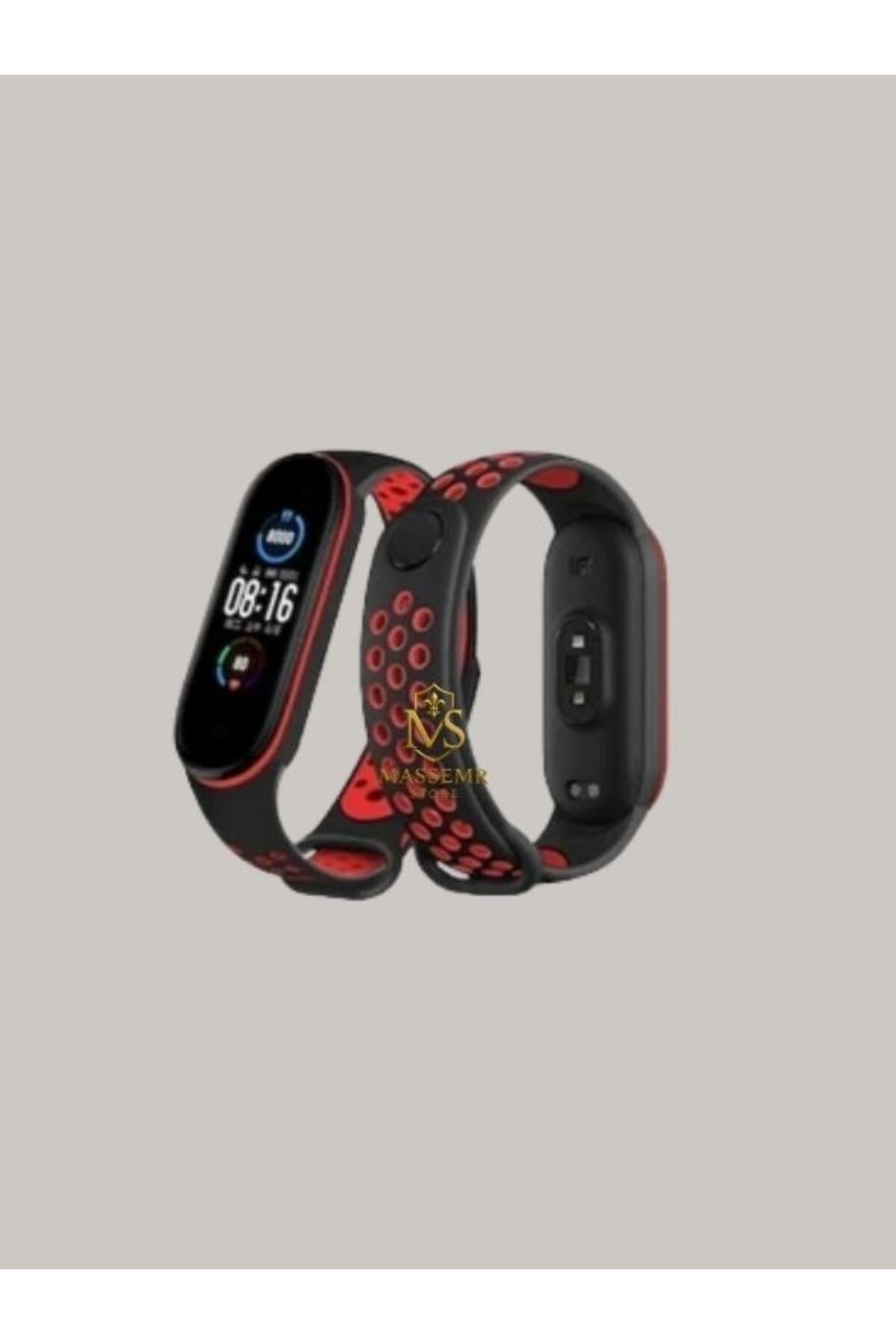 Massemr xiaomi Mi Band 4 Uyumlu Spor Delikli Kordon – Terletmeyen Silikon Bileklik Kayışı