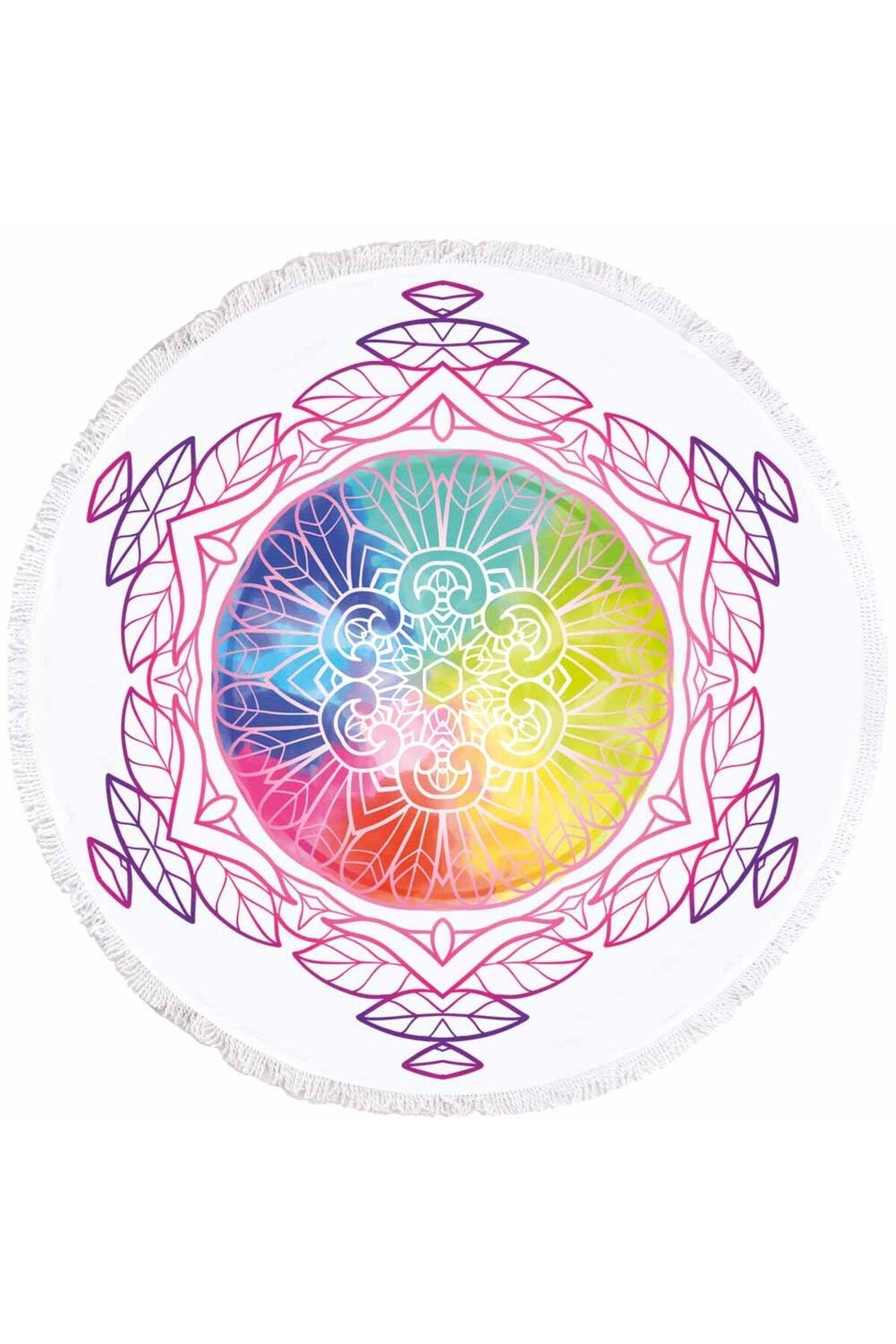 Fabeteks Mandala Tüy Plaj Havlusu 150x150cm
