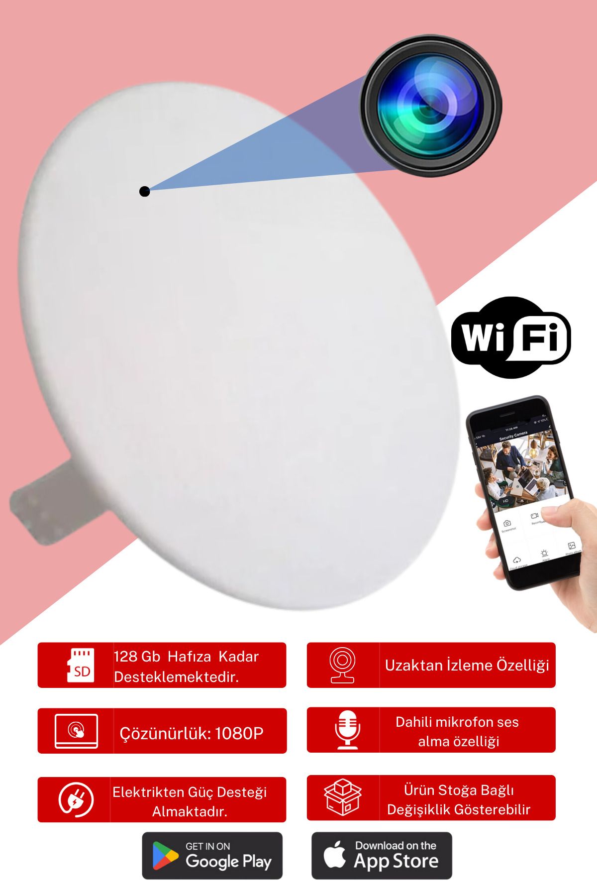 Viontra Tech Buat Kapağı Wifi Güvenlik Kamera - Bebek Bakıcı Kamera