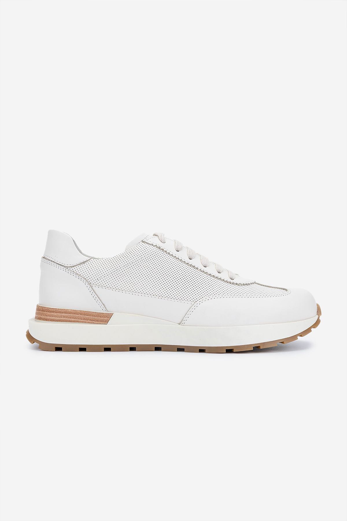 Valmenti Erkek Hakiki Deri Beyaz Sneakers & Spor Ayakkabı