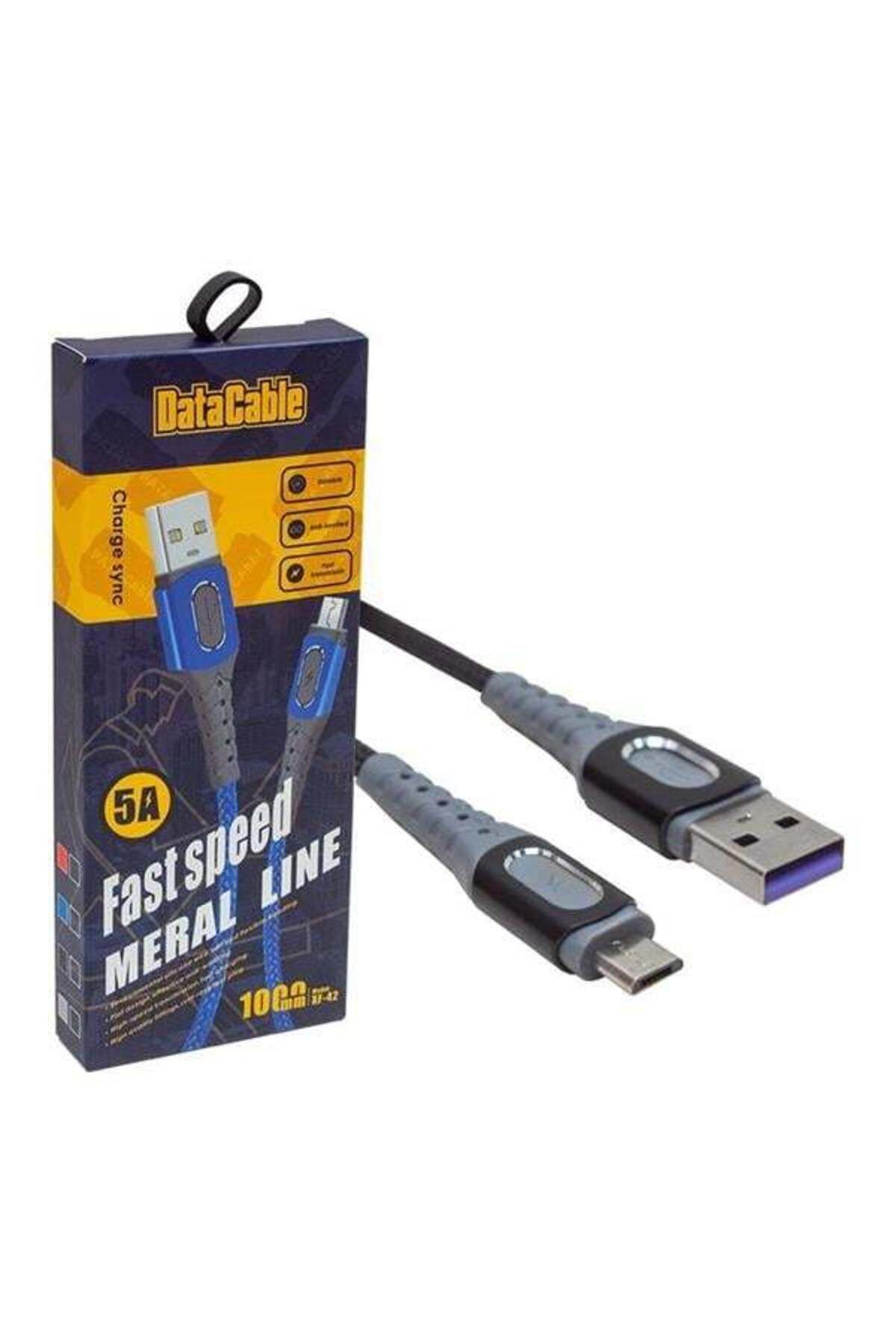 Modafiks Powermaster PM-3780 Örgülü 5 Amper Micro Usb Hızlı Şarj Data Kablosu