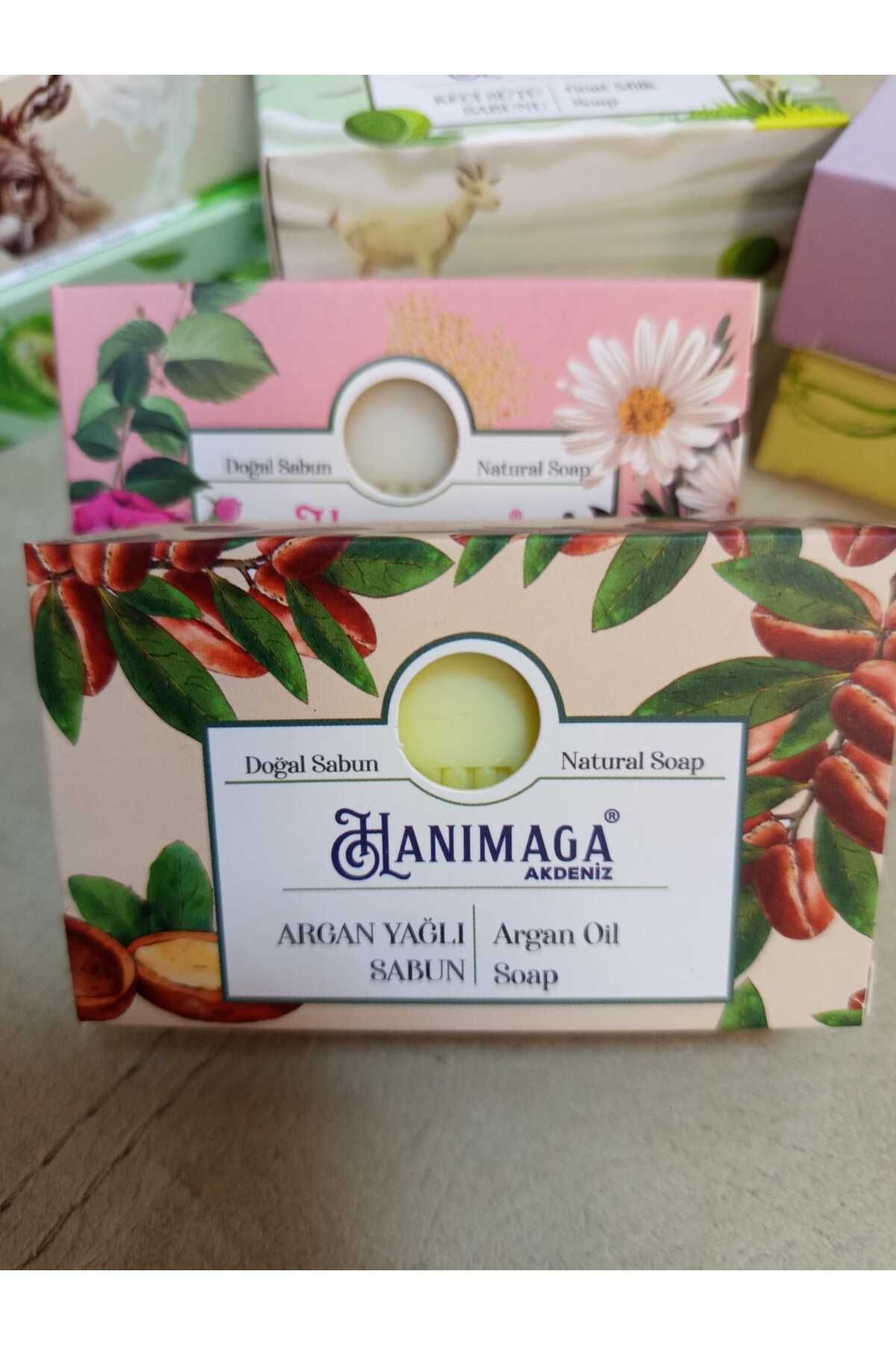 hanımağa akdeniz Doğal Argan Yağlı Sabun 100 Gr. (Yaşlanma Karşıtı)