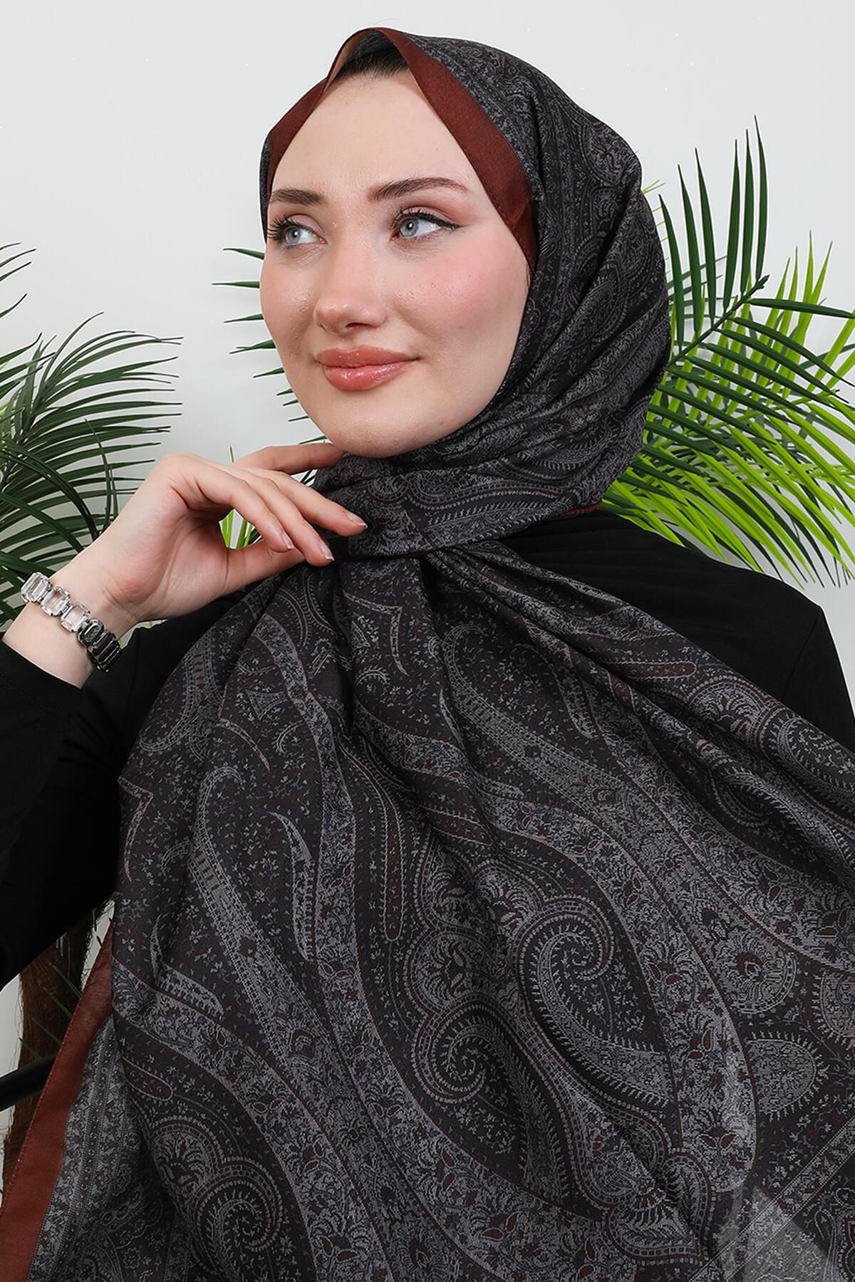 giz astore Dijital Soft Şal Kahve