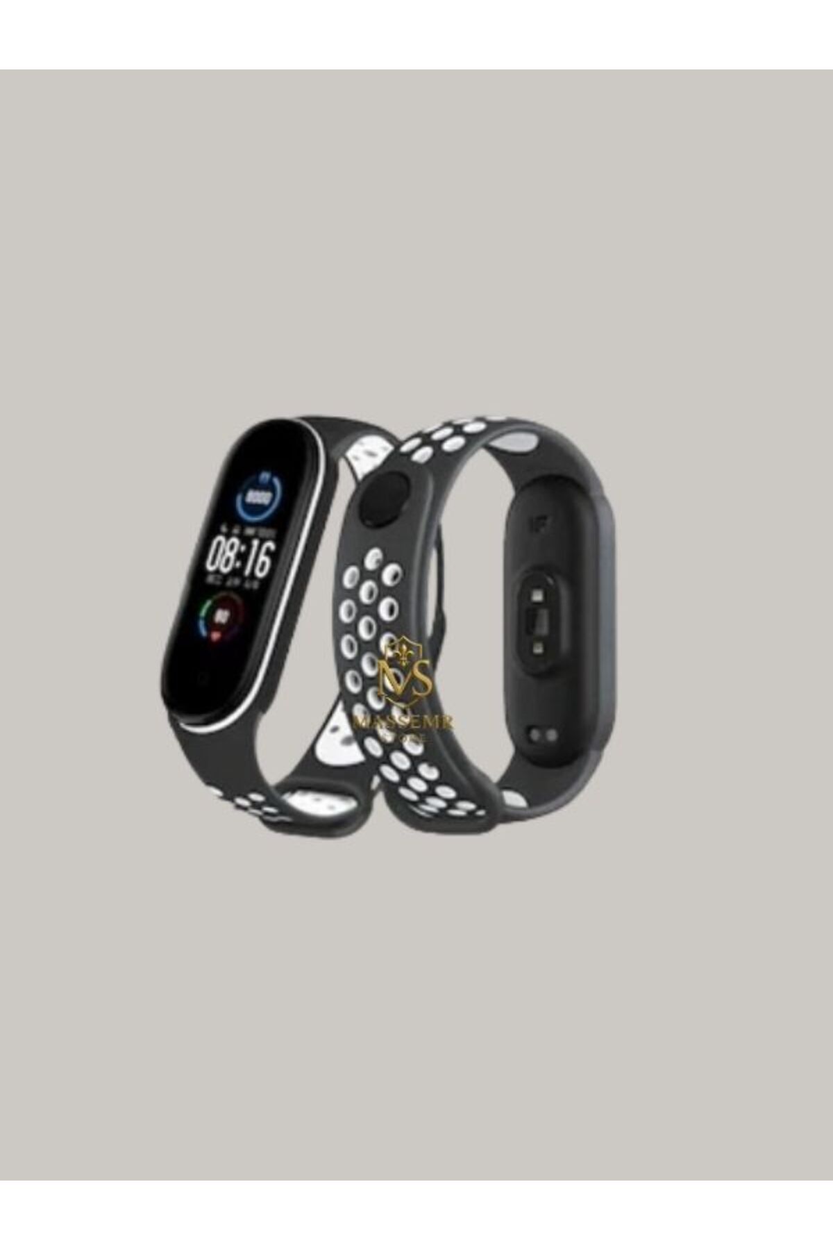 Massemr xiaomi Mi Band 4 Uyumlu Spor Delikli Kordon – Terletmeyen Silikon Bileklik Kayışı
