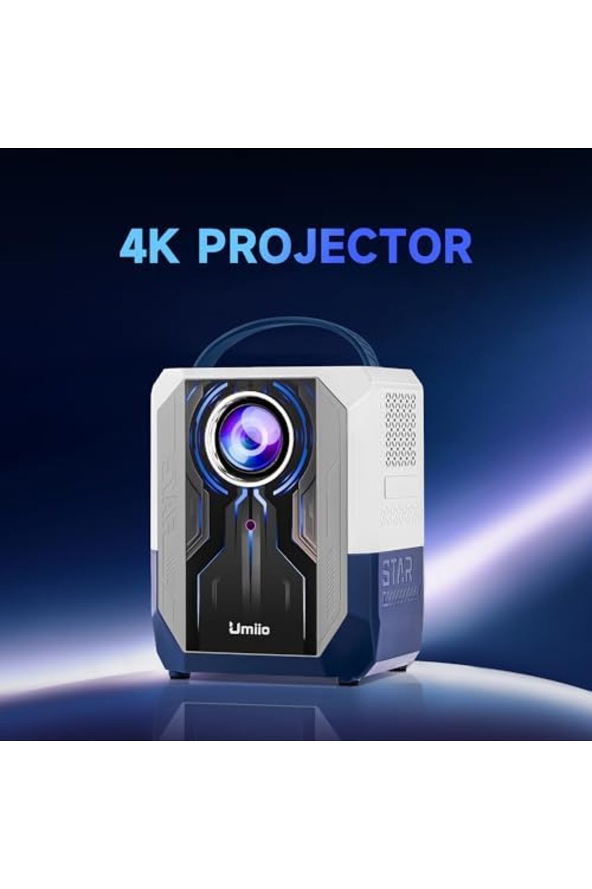 Generic-Q5 Portable Smart Home Theater 4K Projector, Wi-Fi 5G, Bluetooth, Android and iOS Screen Mirroring V 4